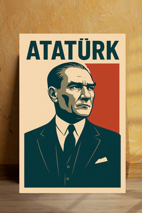 ea artworks Atatürk Portre Kanvas Tablo