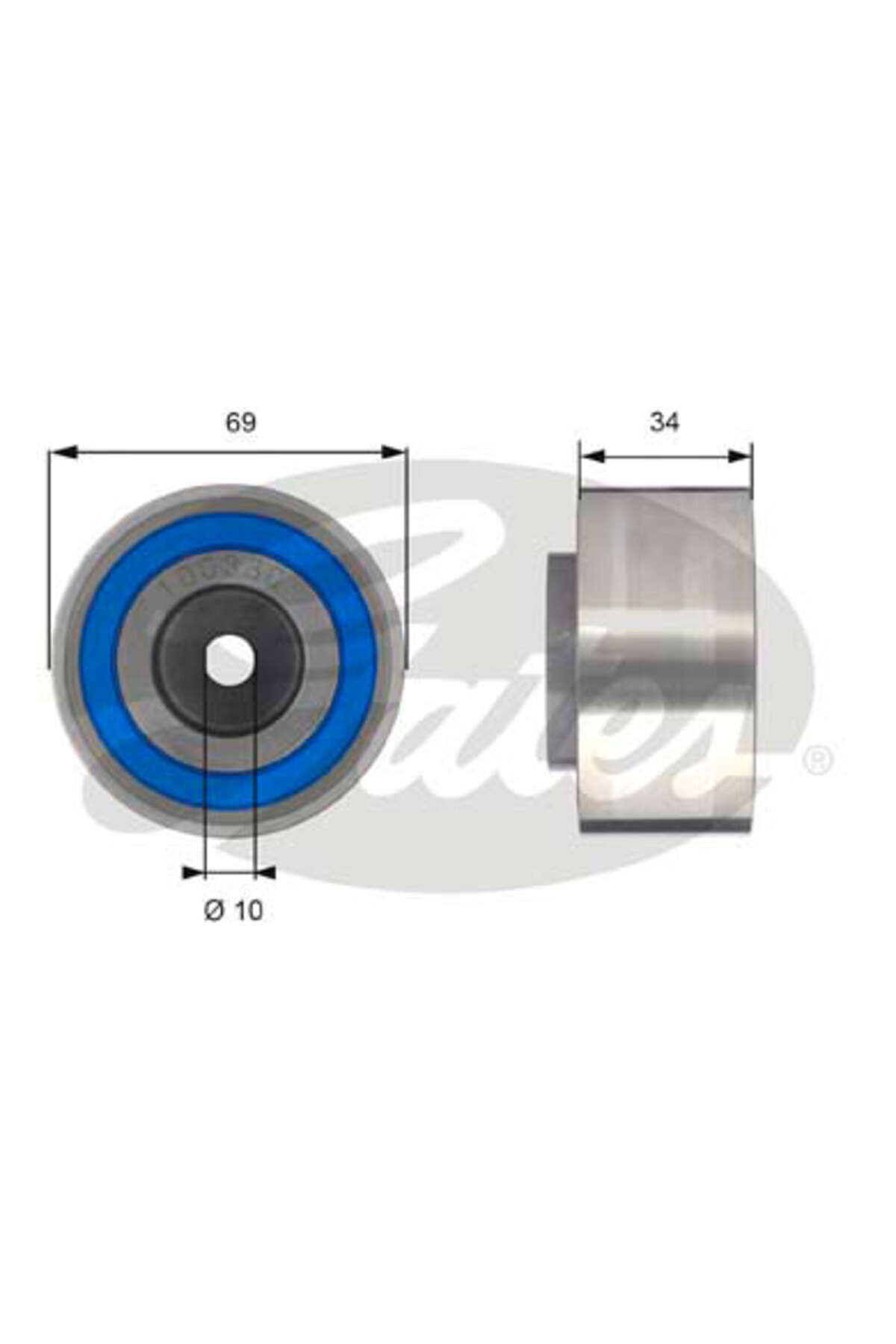 GATES TRİGER AVARA GERGİ RULMANI PEUGEOT 407-607-CITROEN C6-C5 2.7 3.0 HDI