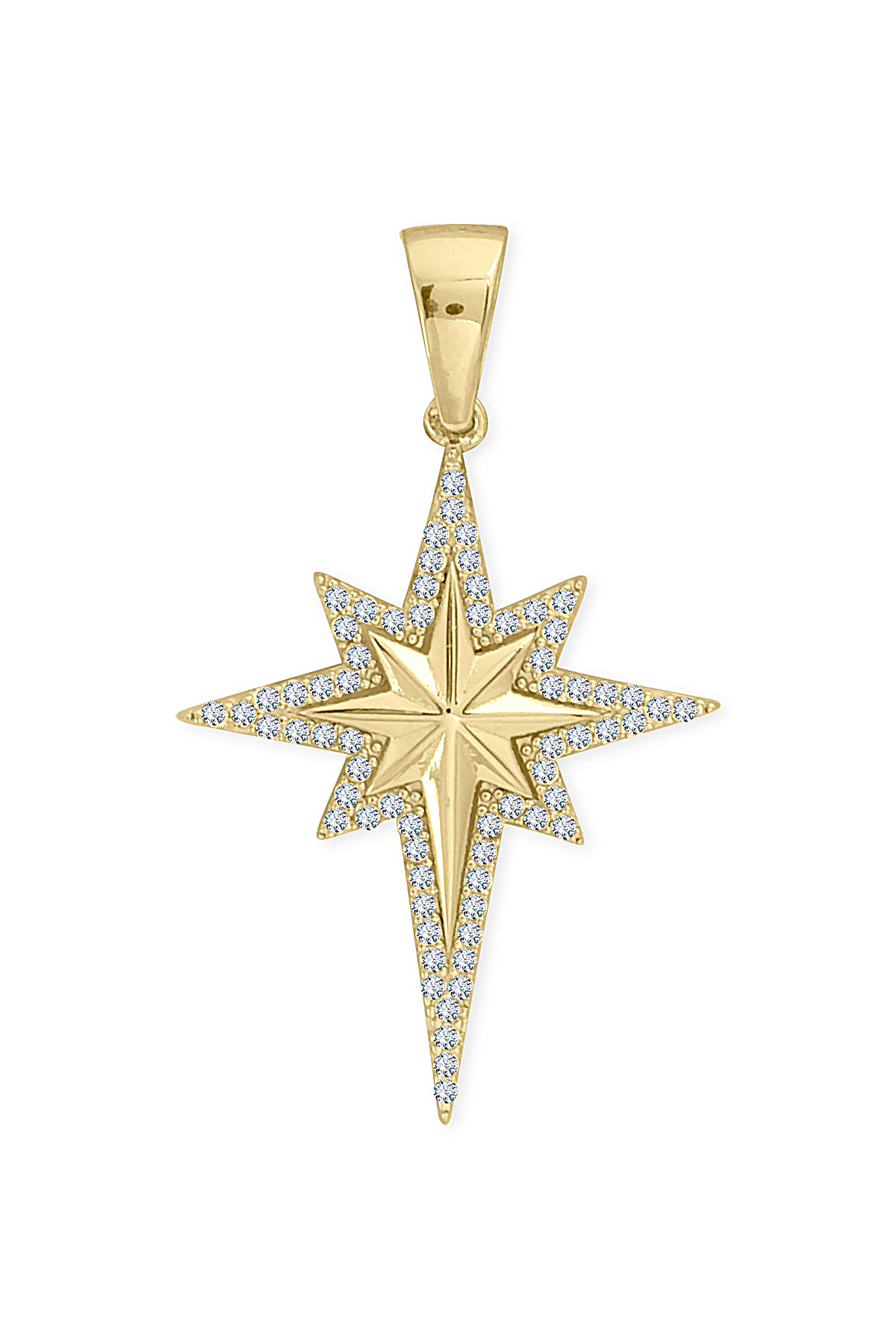 Aslı Gold Taşlı Altın Kuzey Yıldızı Kolye Ucu