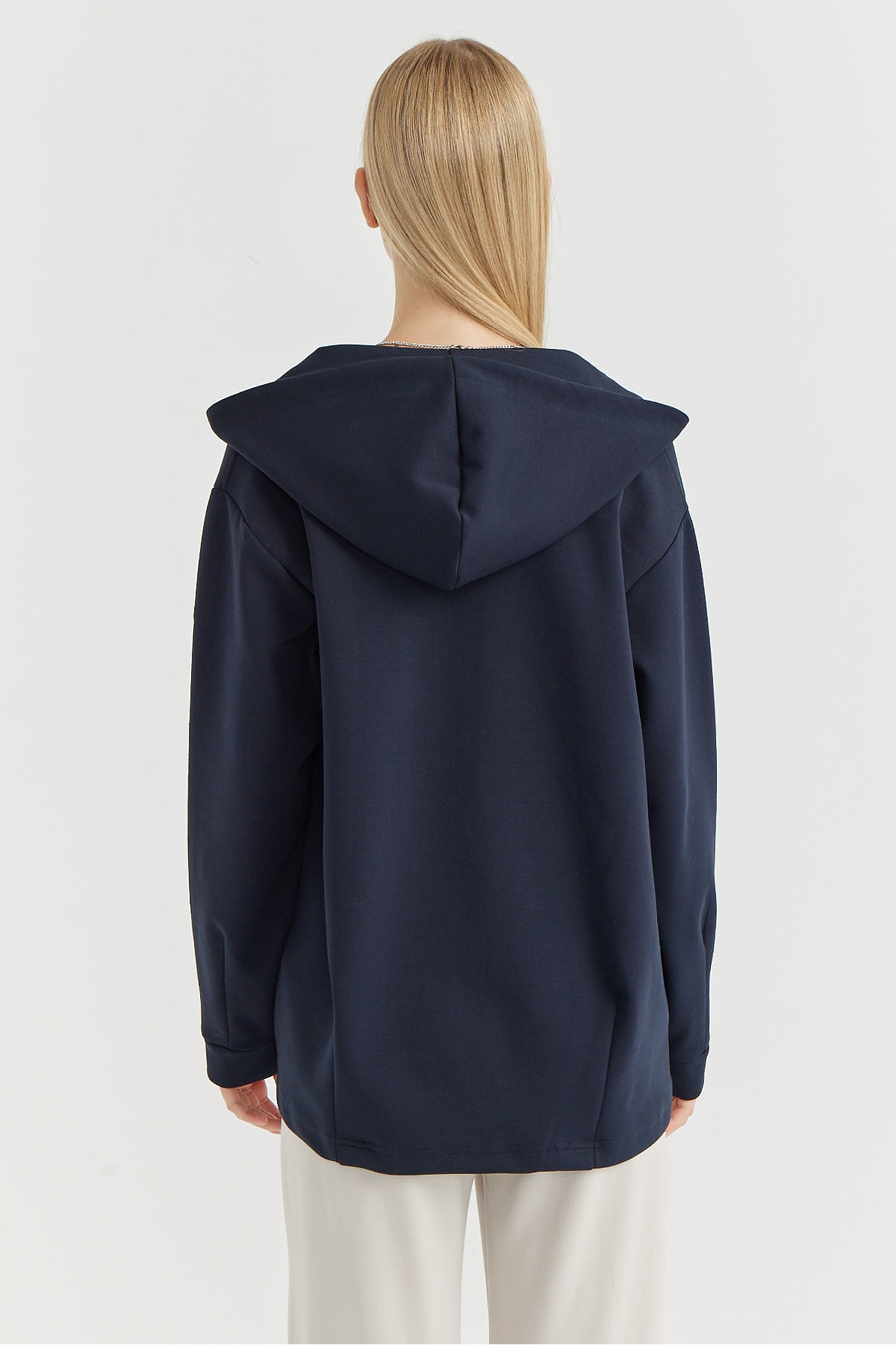 PAULMARK  Kadın Kanguru Cepli Sweat Üst - Görsel 8