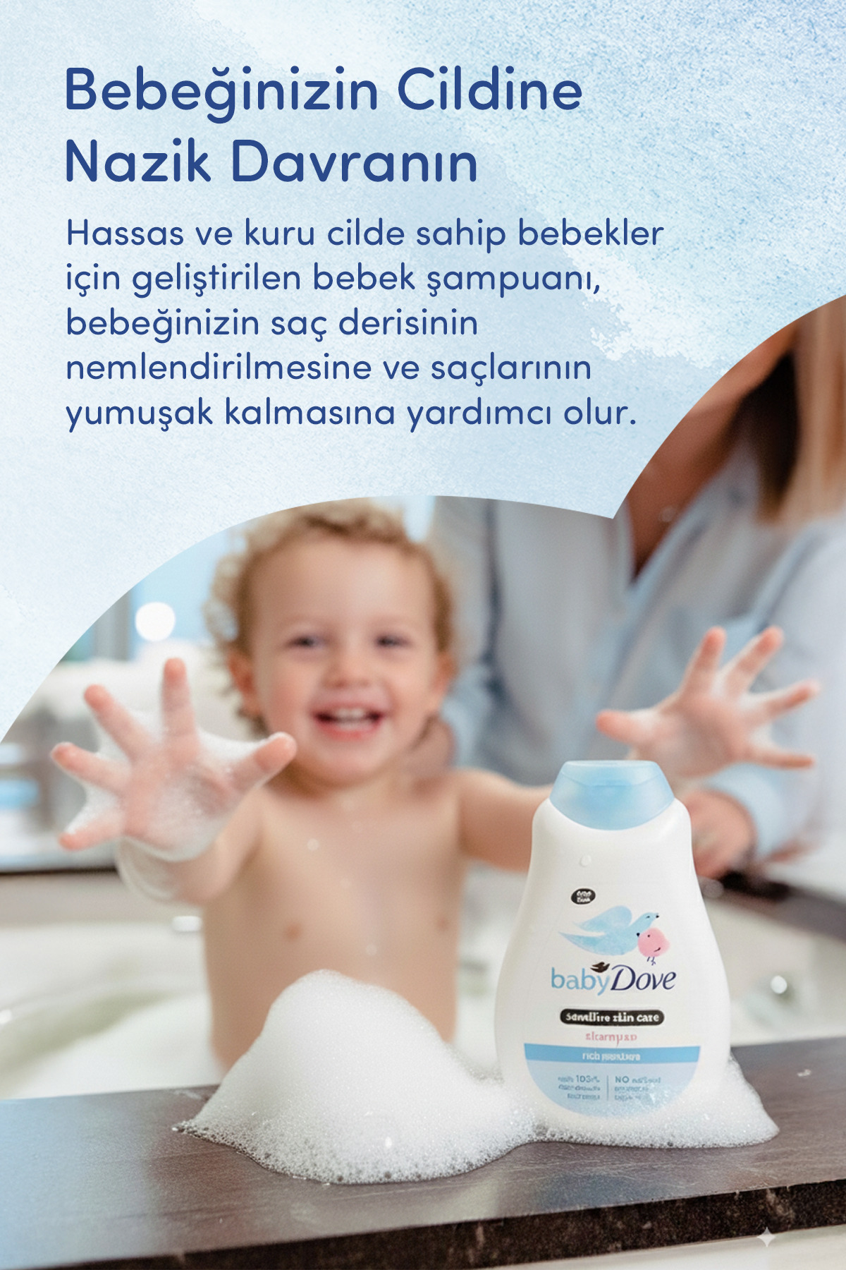 Dove Doğal Prebiyotikli Şampuan Ve Losyon Bebek Banyo Bakım Seti fotoğrafı 4 (önizleme)
