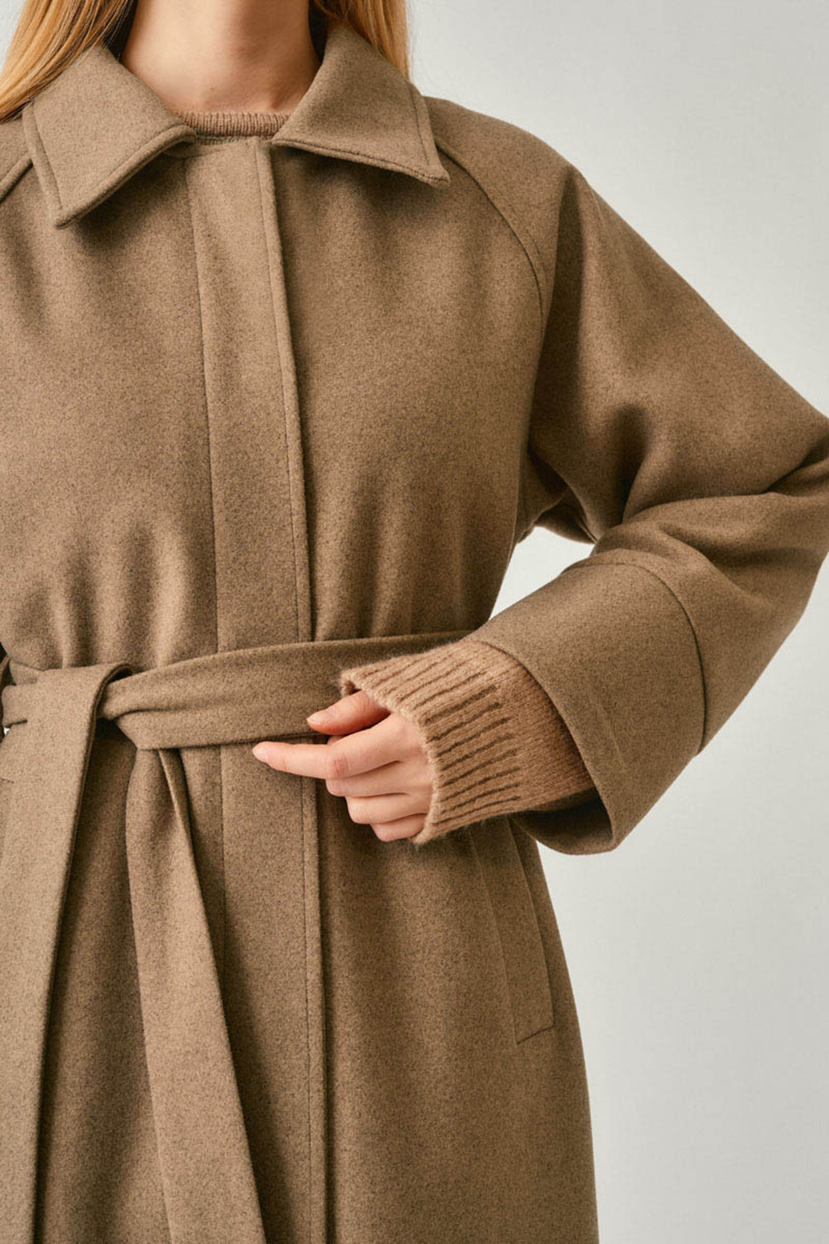 ZÜLAYS  Reglan Kol Basic Kaban Açık Taba - Görsel 3