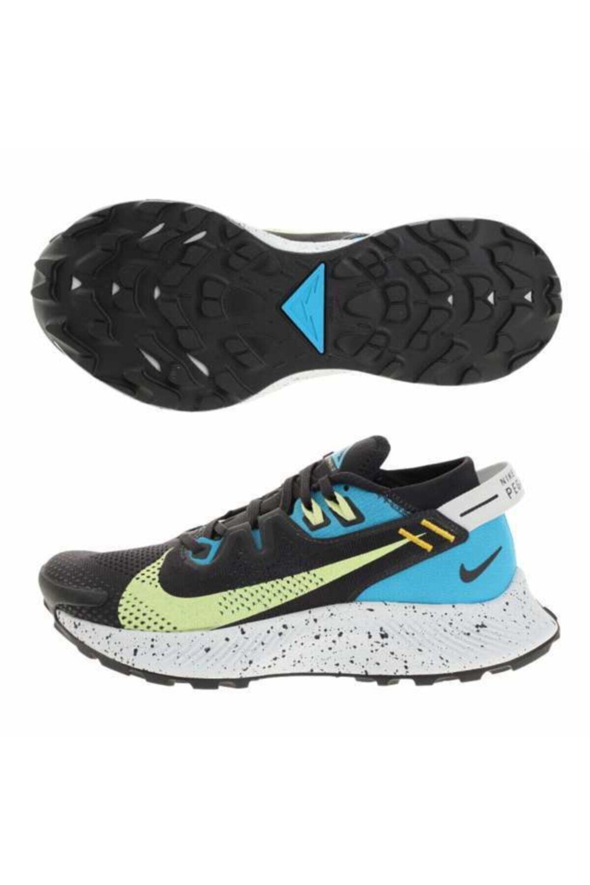 スラリン Nike Pegasus Trail 2 Laser Blue Limelight Kadın Koşu Ayakkabısı