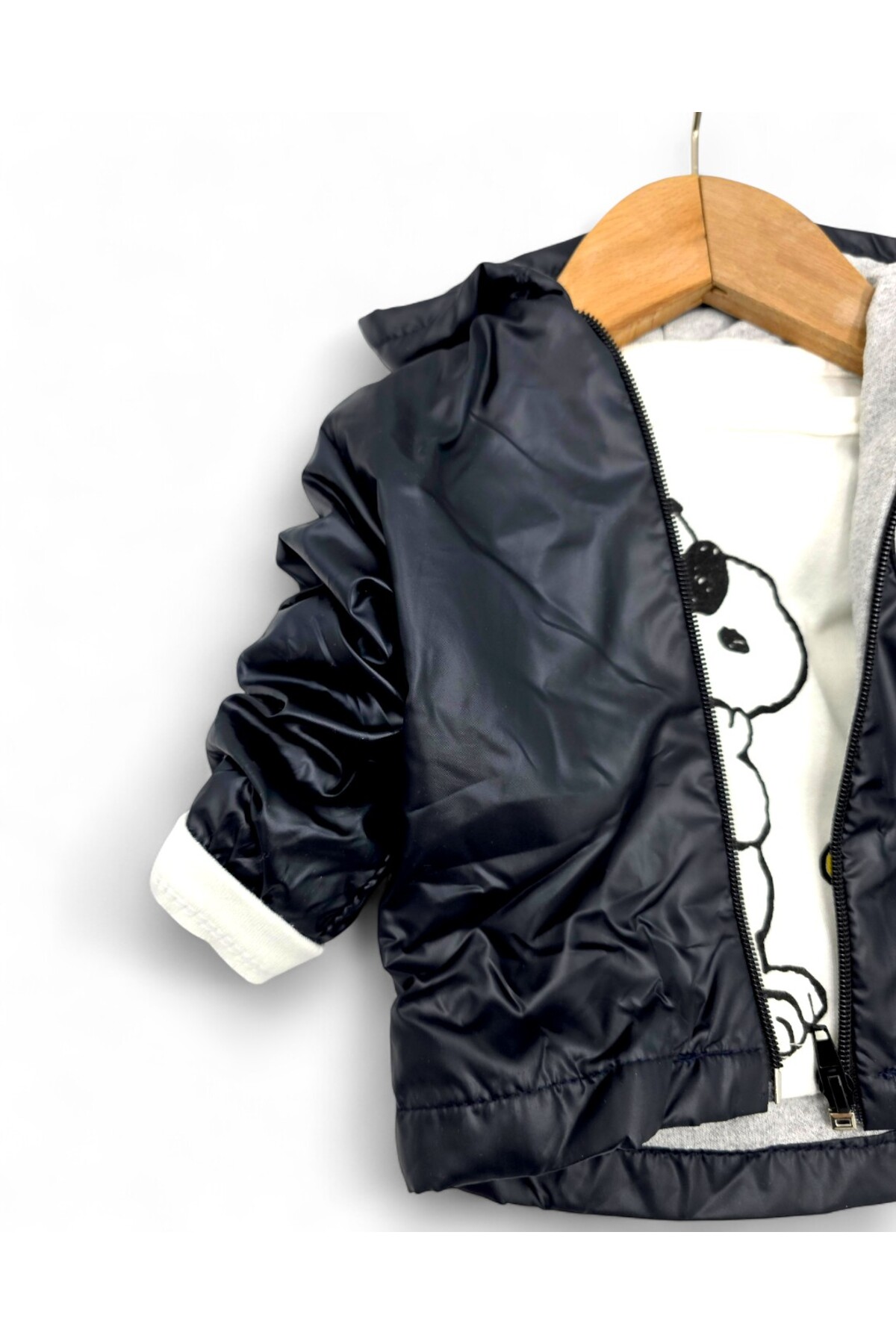 VEGAMOD ERKEK BEBEK SNOOPY İŞLEMELİ YAĞMURLUK 3'LÜ TAKIM 0-3-6-9-12 AY TAKIM fotoğrafı 5 (önizleme)