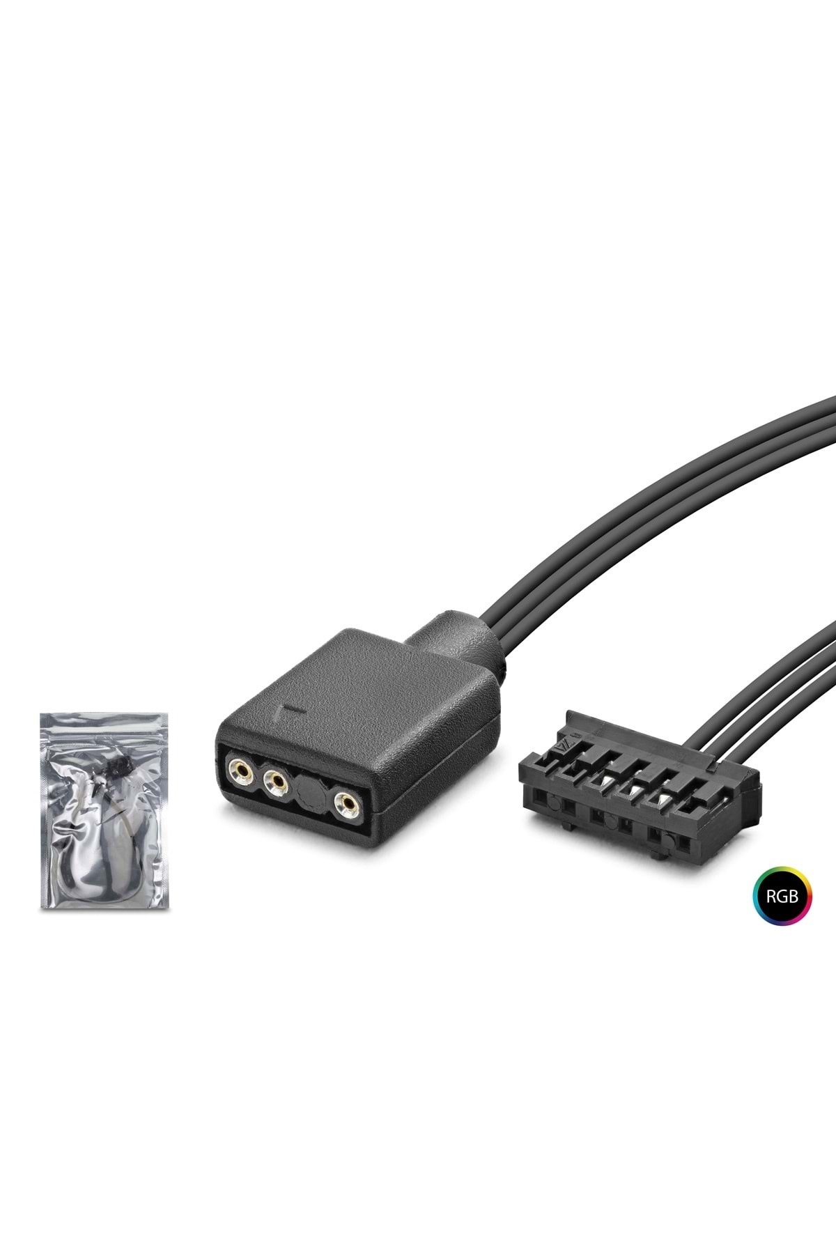 NODAR Nd2809 Fan Kablosu 5V 3A/6 Pin Çevirici ARGB Siyah