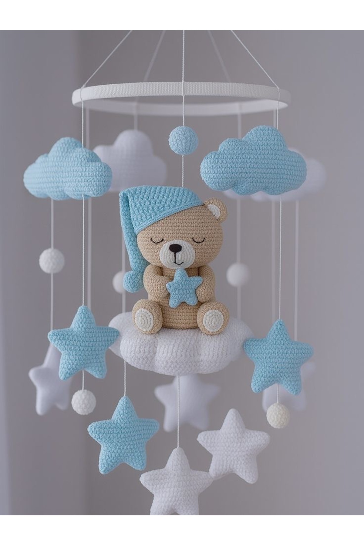 NEVAMATÖLYE El Yapımı Amigurumi Dönence – Bebek Odası Dekoru ve Huzur Veren Uyku Arkadaşı fotoğrafı 2 (önizleme)