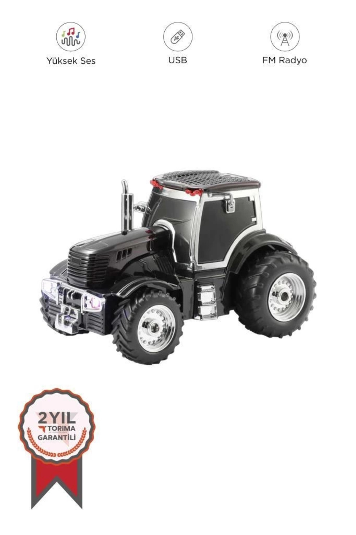 eco port D42 Siyah Traktör Tasarım Usb/fm Radyo Bluetooth Hoparlör Speaker