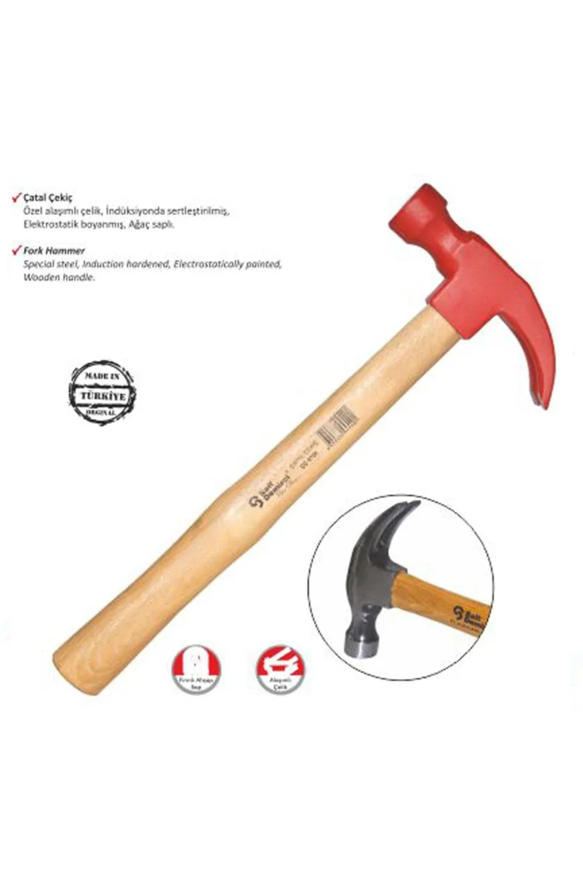 eco port Boyalı Çatal Çekiç