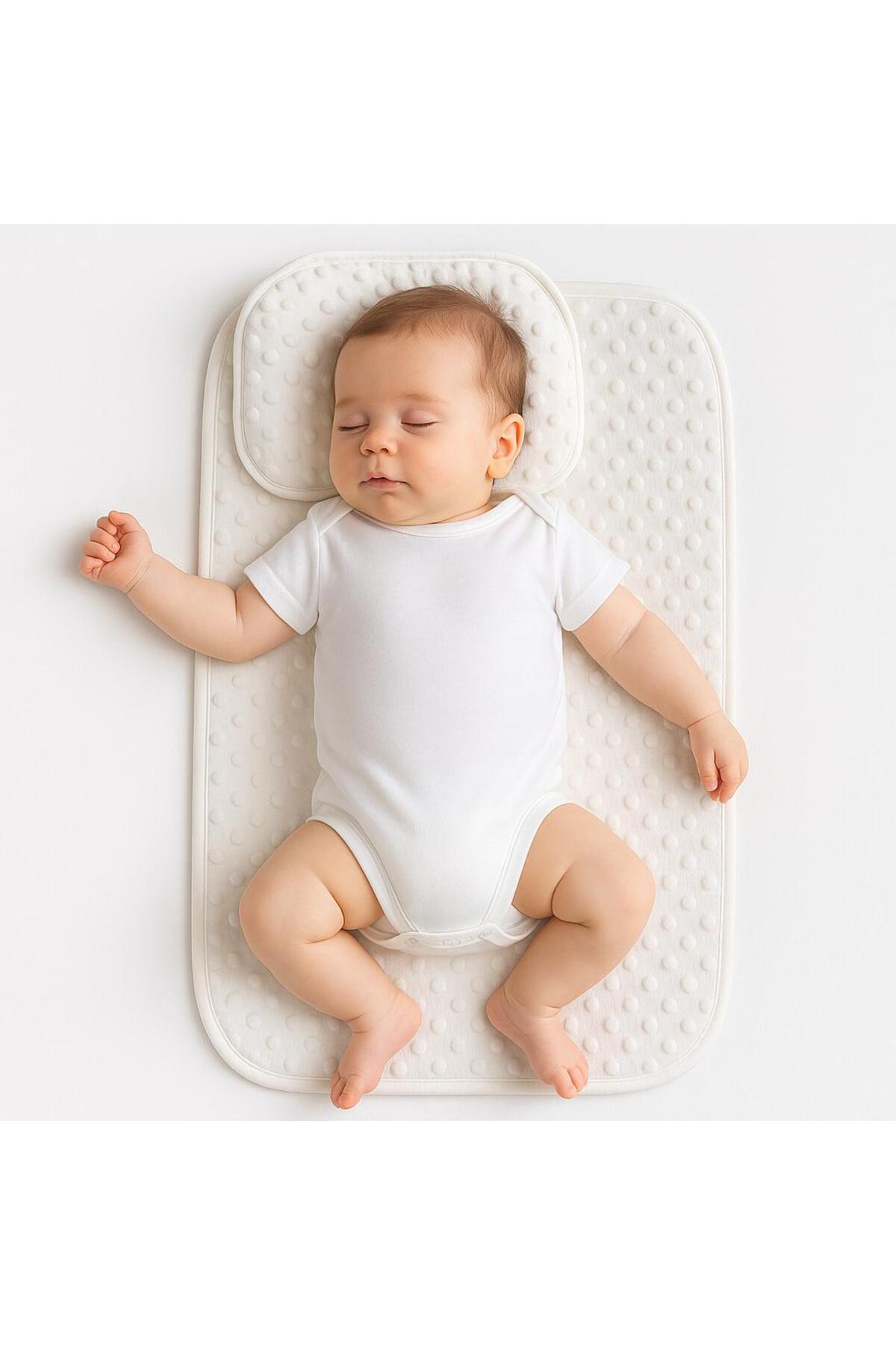 BYS BABY FASHION Nohut Desenli Bebek Alt Açma Minderi Seti Yastıklı /Yenidoğan Alt Açma Minderi fotoğrafı 7 (önizleme)