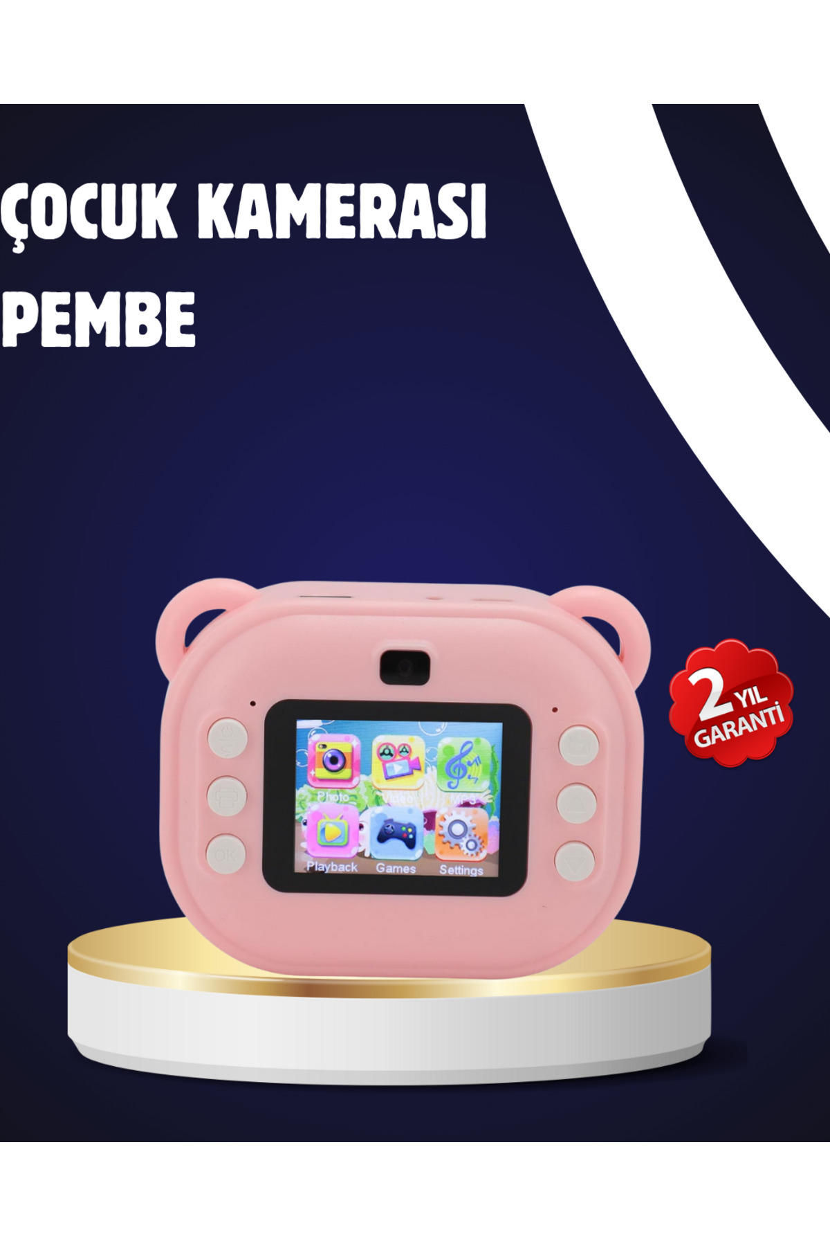 AyrStore Termal Baskılı Şipşak Kamera – 1080P HD, 24MP, Çift Lensli ve Müzik Oynatıcılı