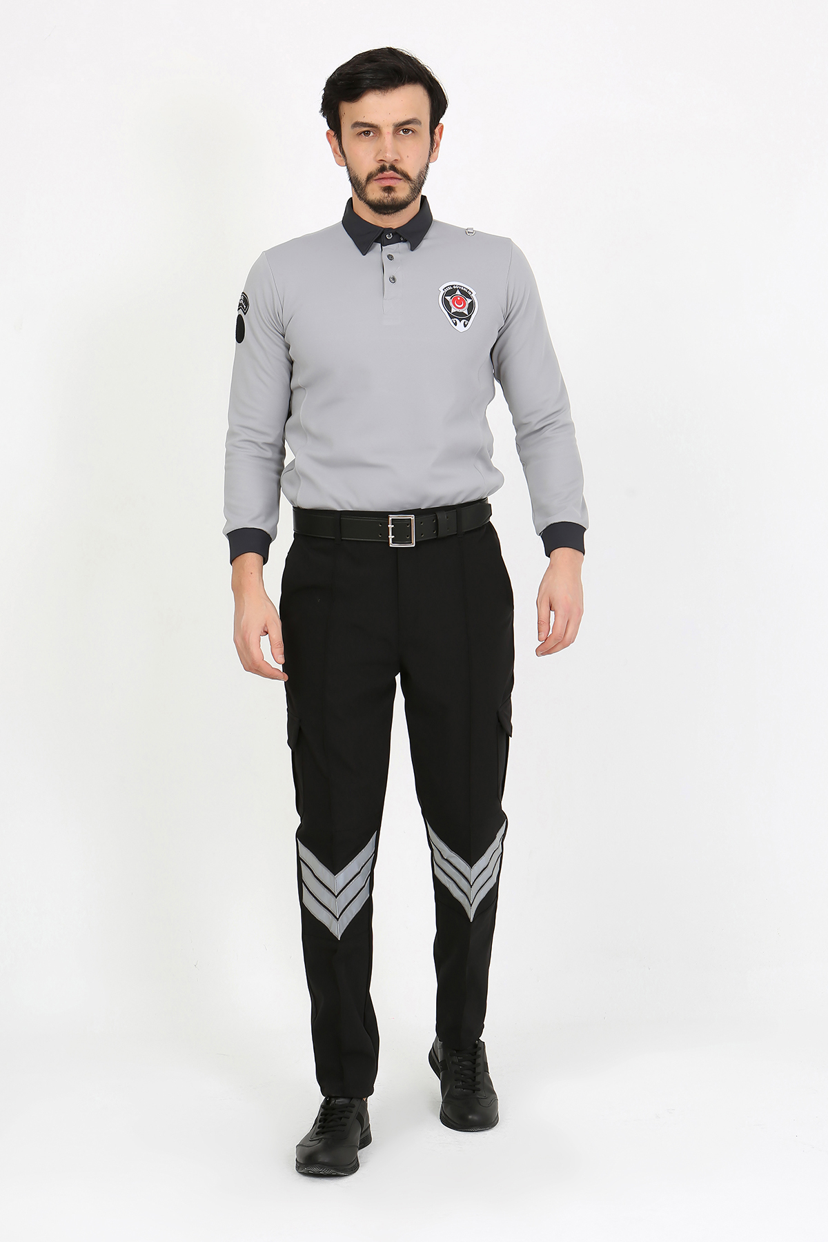 Yeni Kamu Personel Özel Güvenlik Kışlık Erkek Sweatshirt (Armalı) — خاکستری MCGV0060222 — تصویر 6 از 6