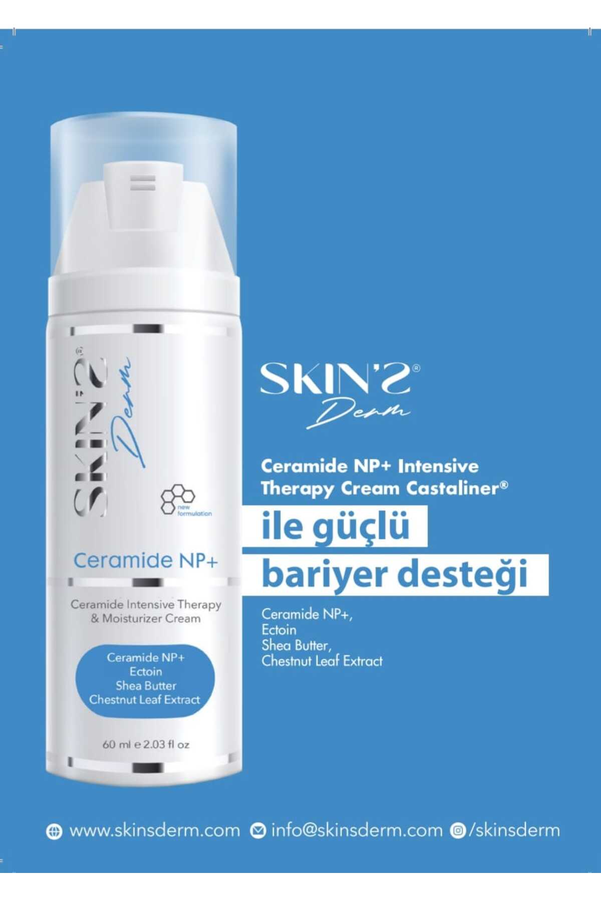 SKİN'SDERM Skins Derm Ceramide NP+ Intensive Therapy & Moisturizer