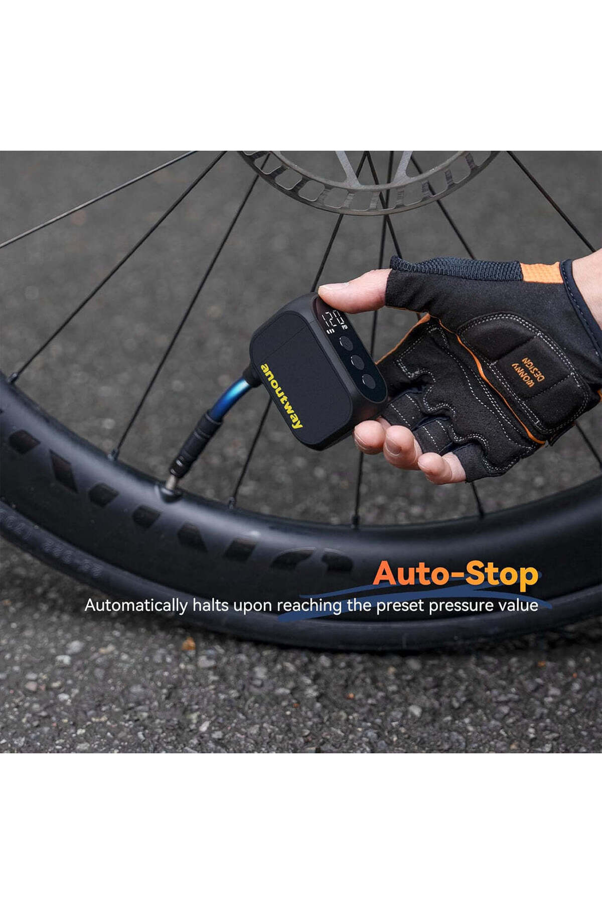 anoutway AT1 Pro Smart Electric Tire Inflator - 120 PSI Portable