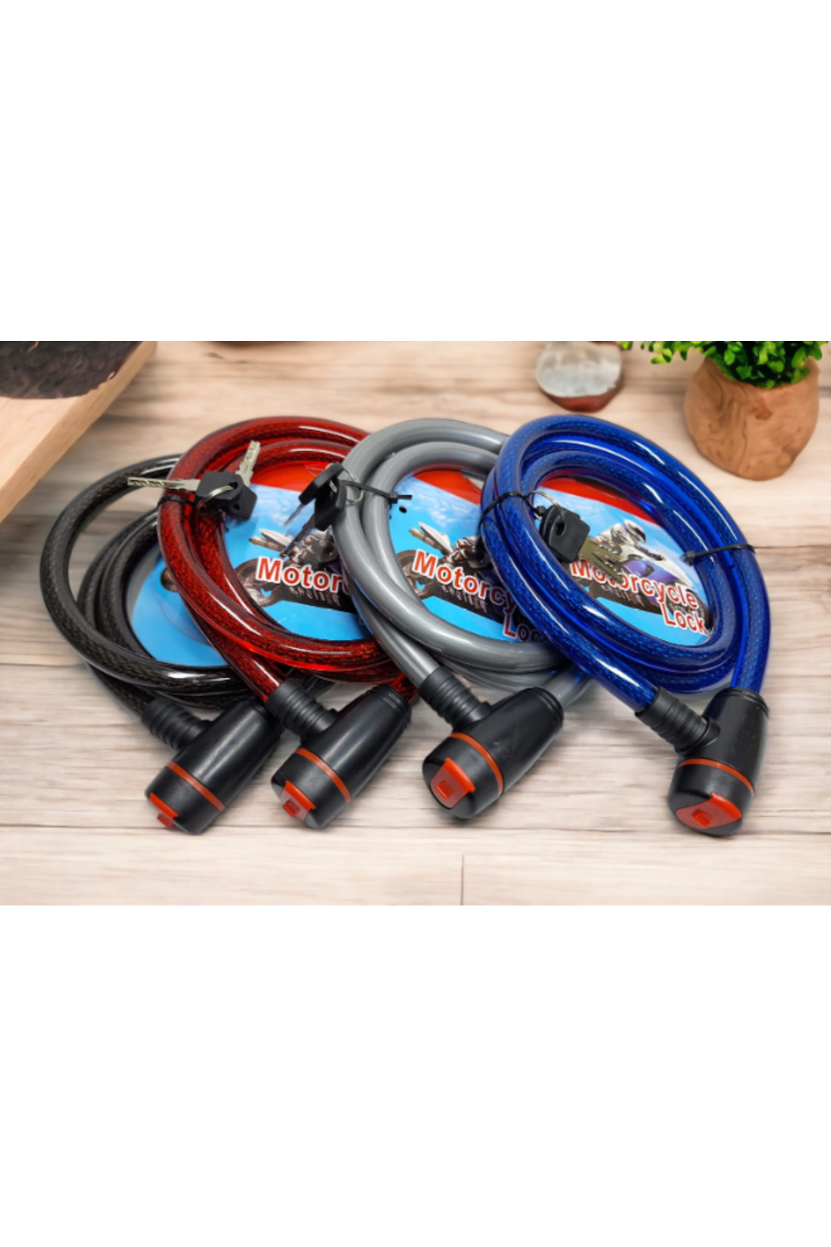 Melsa HALAT KİLİT MOTOSİKLET 1. KALİTE 15 MM / 1500MM