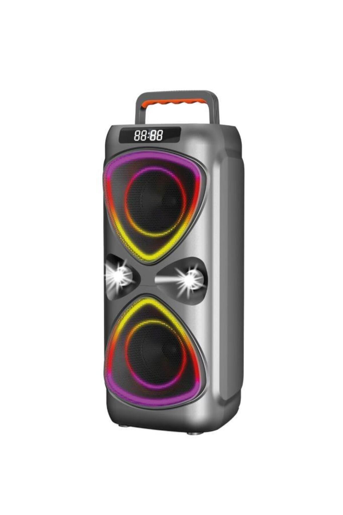 Torima Bluetooh Hoparlör Mikrofonlu Led Işıklı Parti Speaker D78