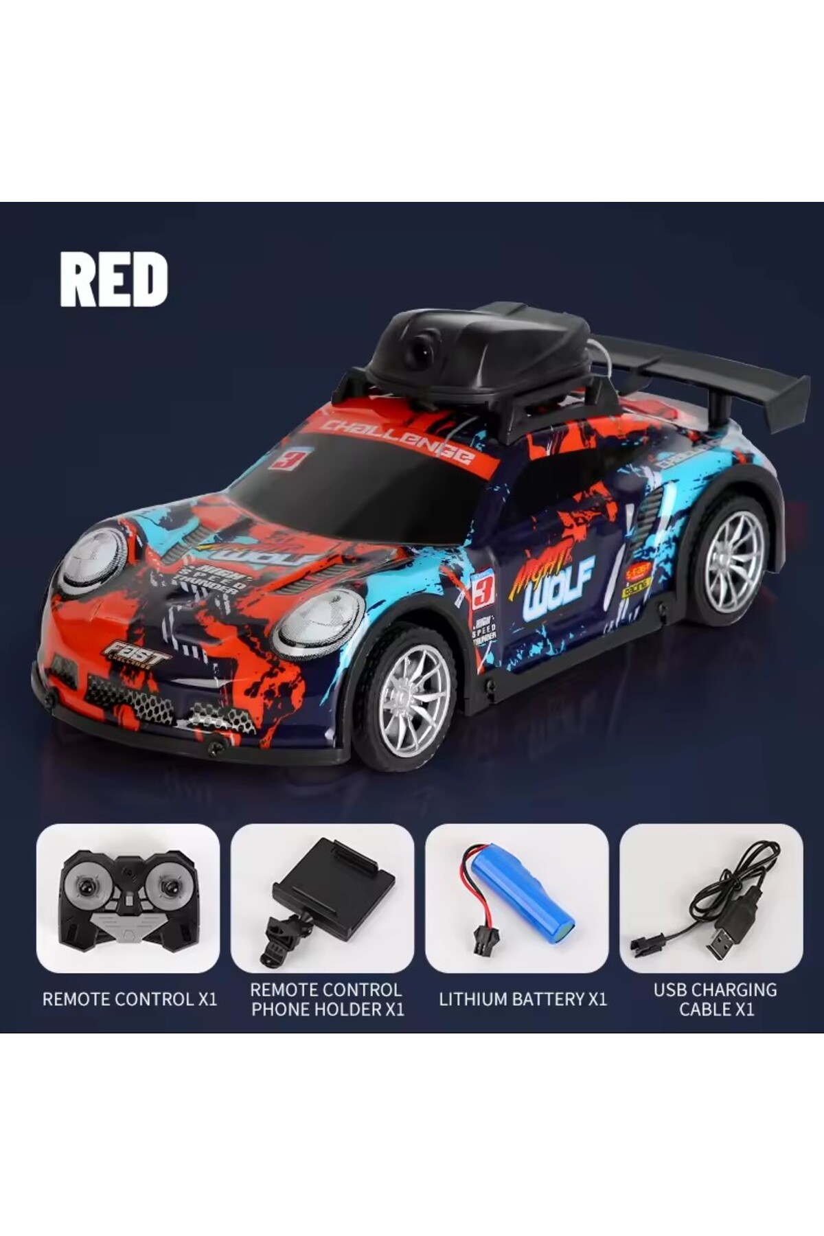 Tıfıl Toys USB Şarjlı Kameralı Oyuncak Spor Araba fotoğrafı 2 (önizleme)