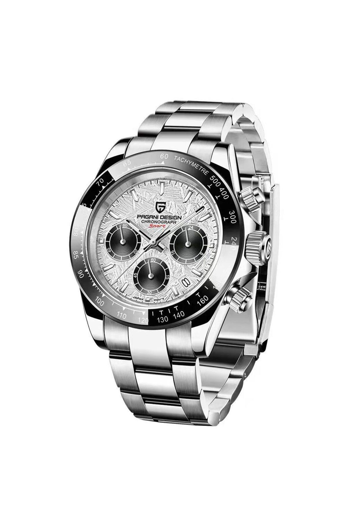 新品未使用！PAGANI DESIGN PD-1644 クロノグラフ Pagani design PD-1644 Daytona Kronograf Japon VK63 Kuvars, Su