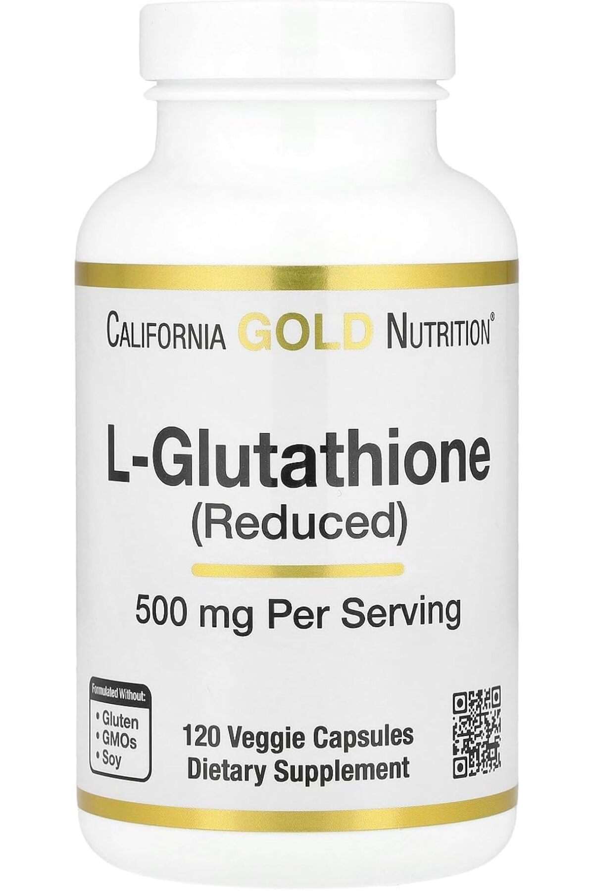 California Gold Nutrition , L-Glutathione (Reduced), 500 mg, 120 Veggie  Capsules- Trendyol