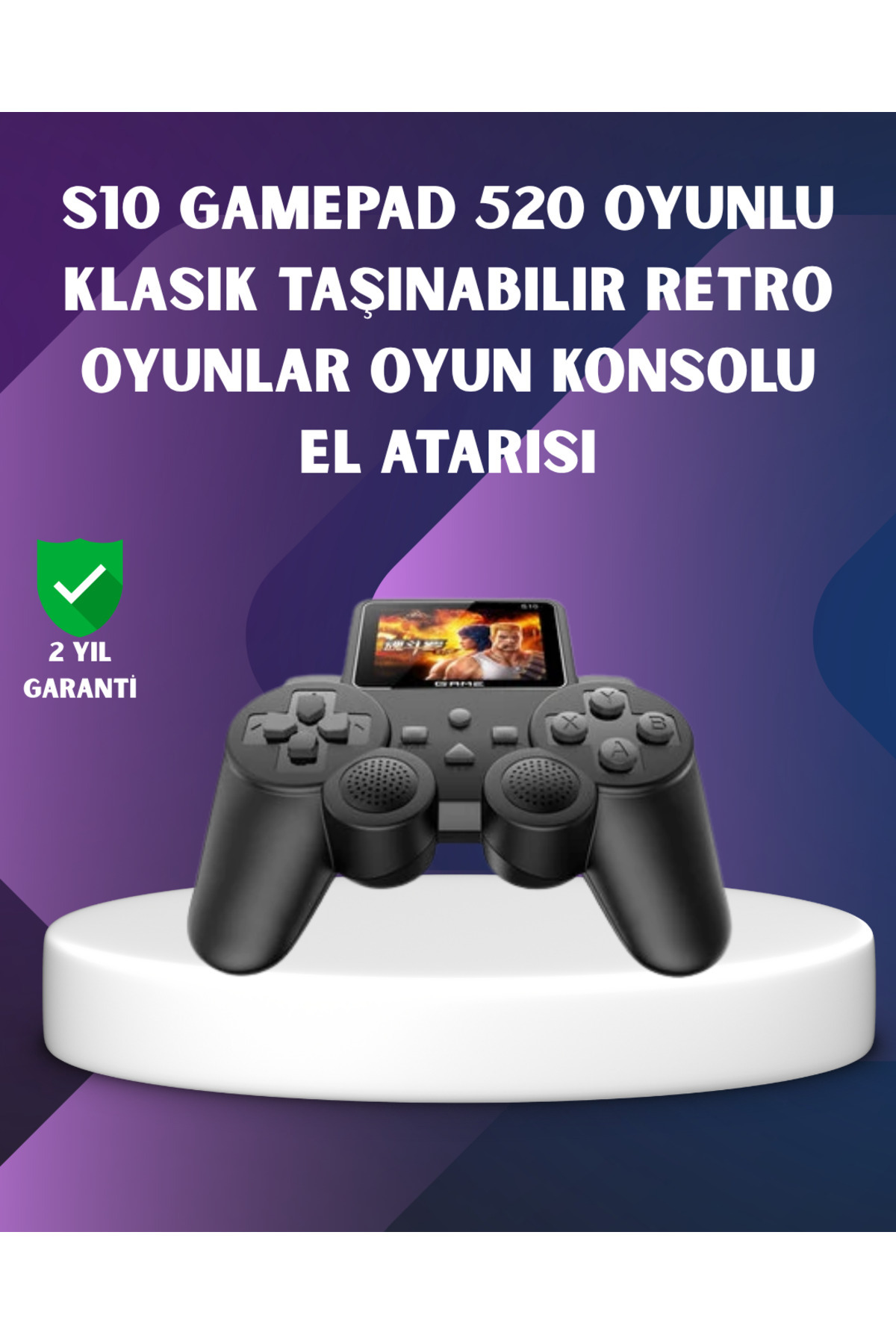 ZERO LAND NRZSNT 500 Dahili Oyunlu Taşınabilir Retro El Konsolu-2.4 inç (170907) Renkli Ekranlı