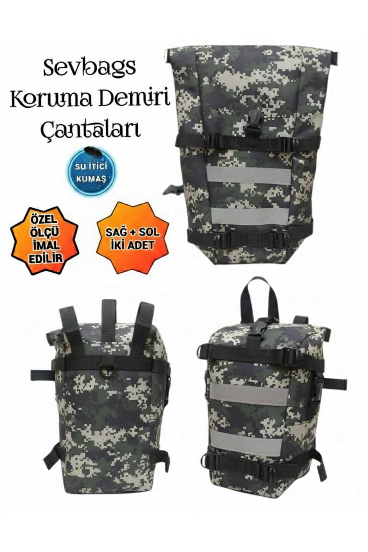 SEVBAGS motosiklet koruma demiri avadanlıkları 600 denye kamuflaj