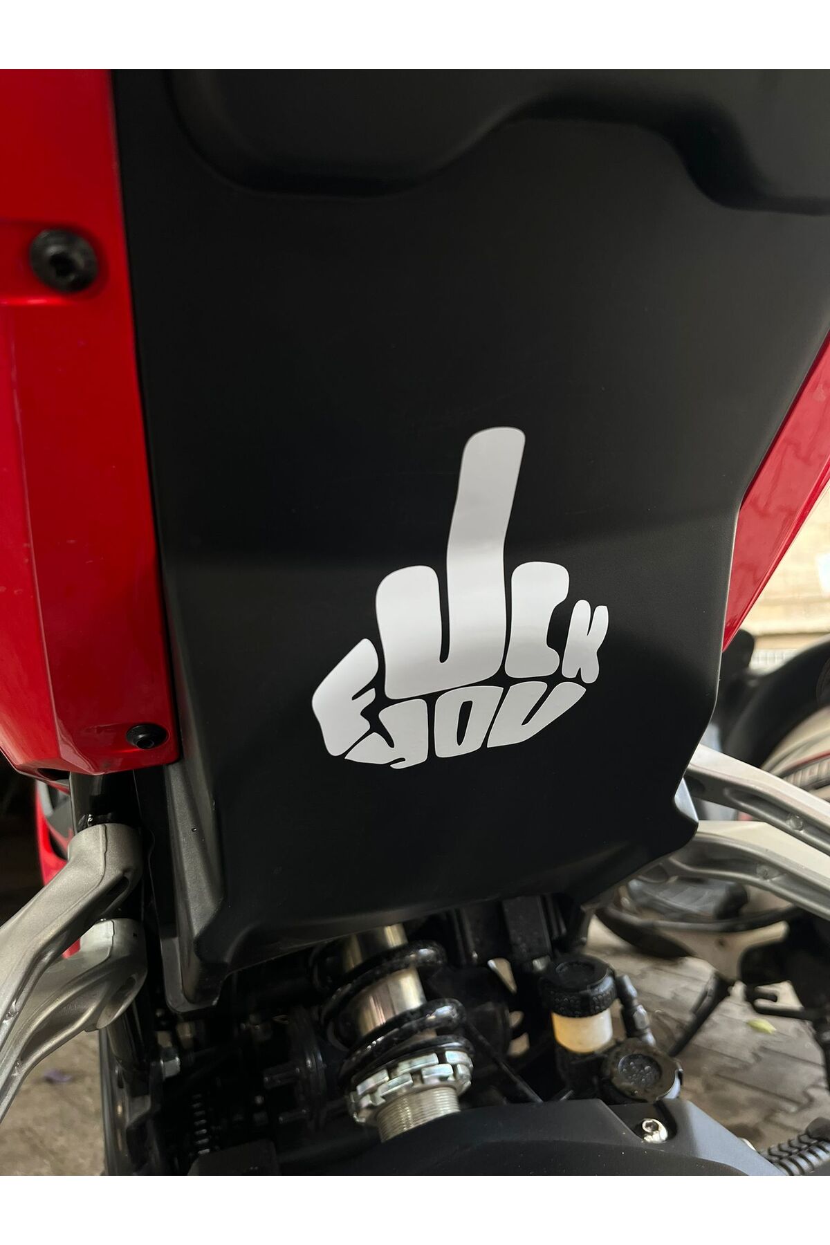 Mavera Stickers F*ck You Beyaz Orta Parmak Sticker Etiket 9x12cm (1 ...
