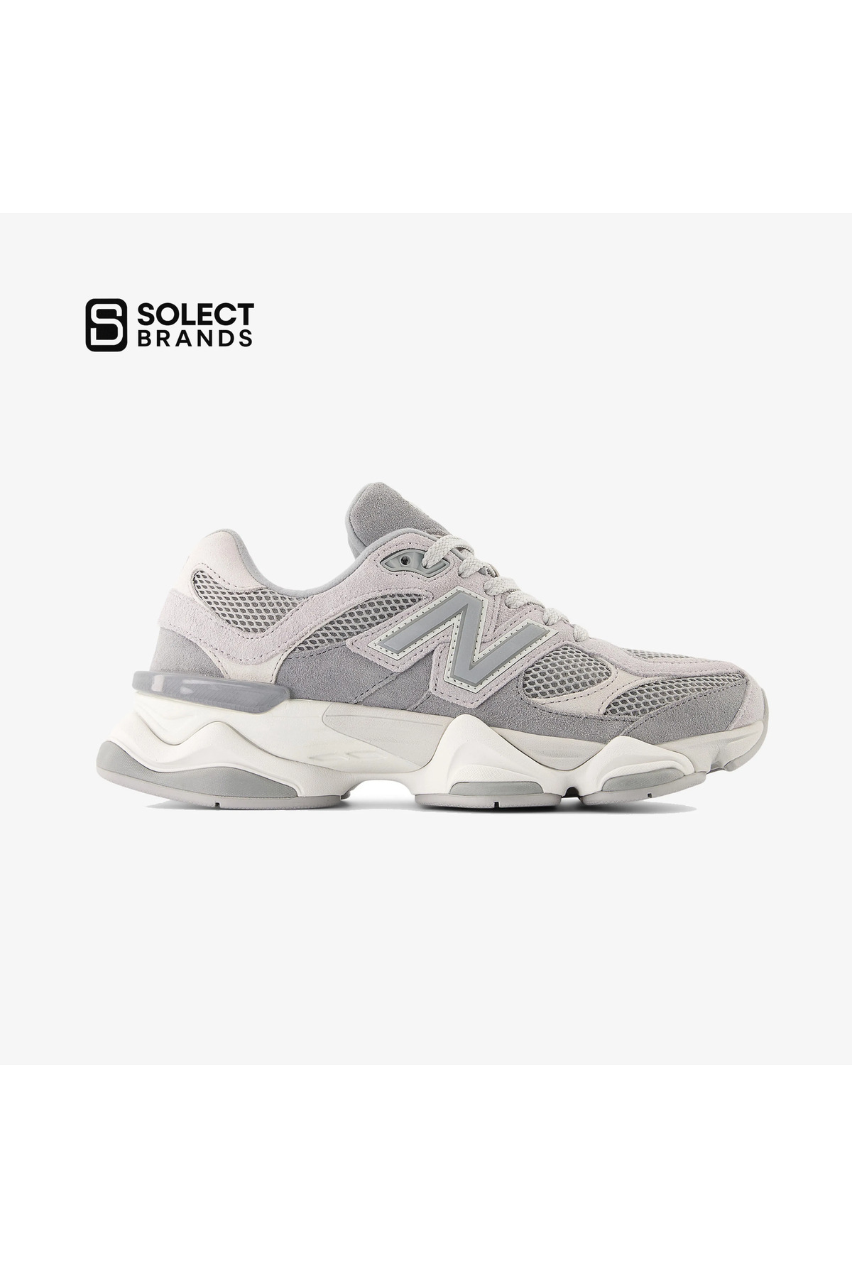 کفش ورزشی خاکستری یونیسکس مدل ۹۰۶۰ لایف‌استایل - Solect نیو بالانس کتانی تمرین و دویدن New Balance
