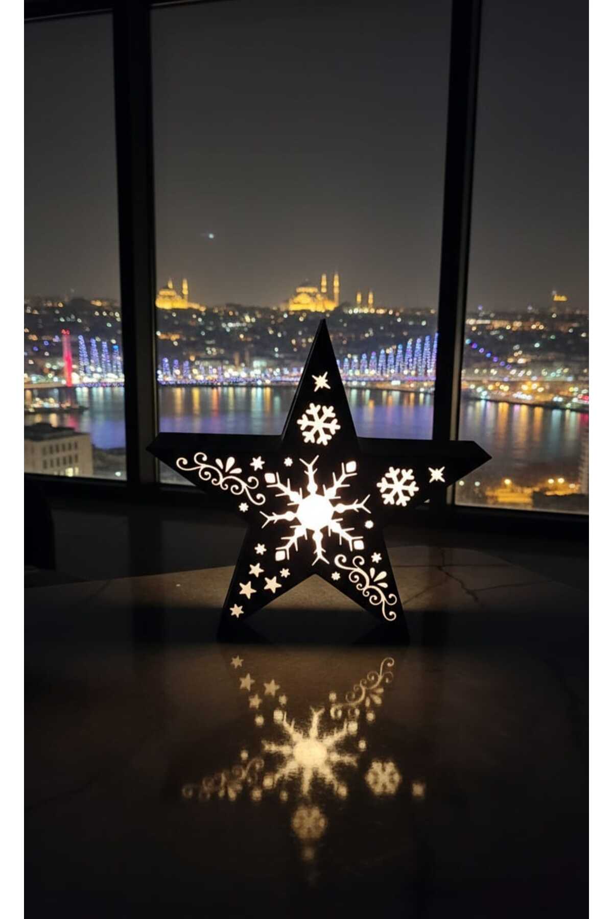 Tealight Candle Holder Star Decor Battery Powered Led