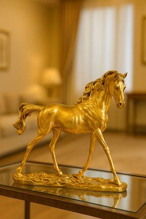 GZNDEKOR Altın Asil At Biblo