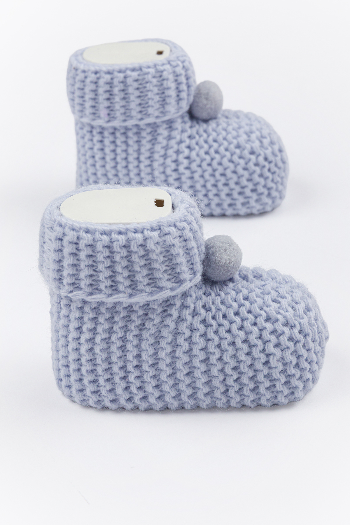 Lui Baby Bebek Patik Triko 0/6 Ay Ponponlu fotoğrafı 3 (önizleme)