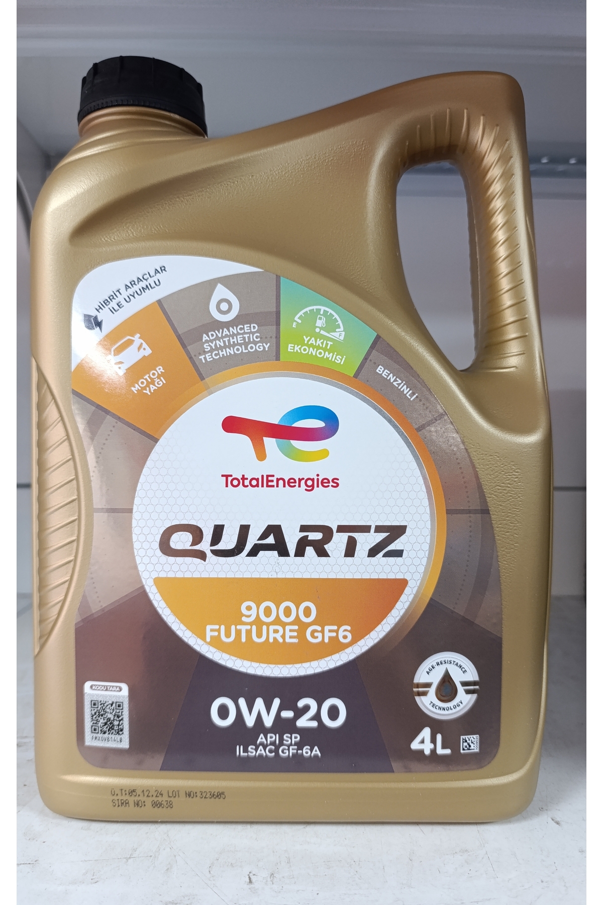 エッセンシャルオイル Yawara T Total QUARTZ 9000 GF6 0W-20 4 Lt. MOTOR YAĞI ORJİNAL ÜRÜN