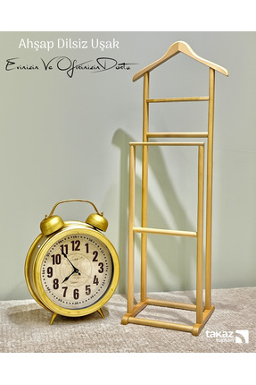 Takaz Global Doğal Ahşap Dilsiz Uşak Naturel Renk