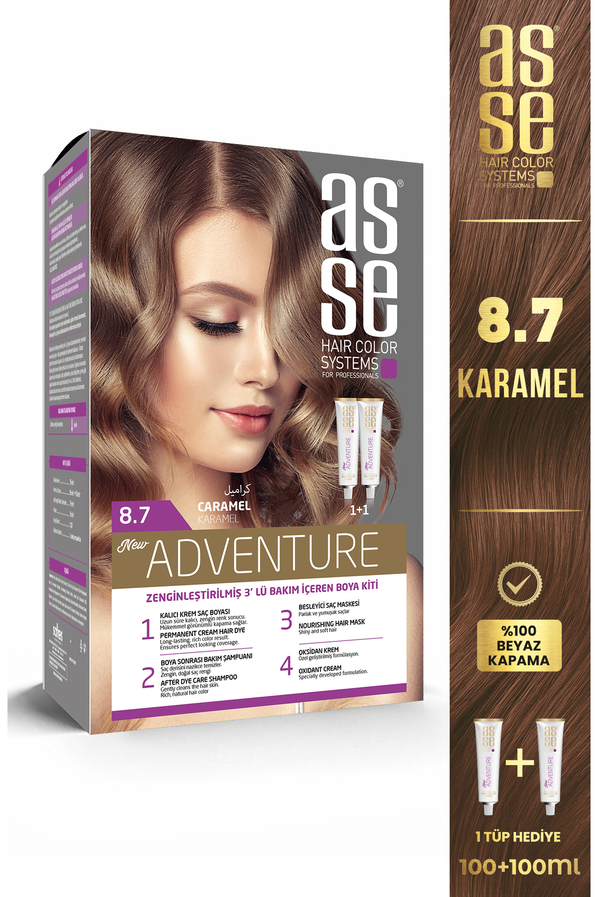 Adventure Set Saç Boyası No:8.7 Karamel — قهوهای 8682943400813