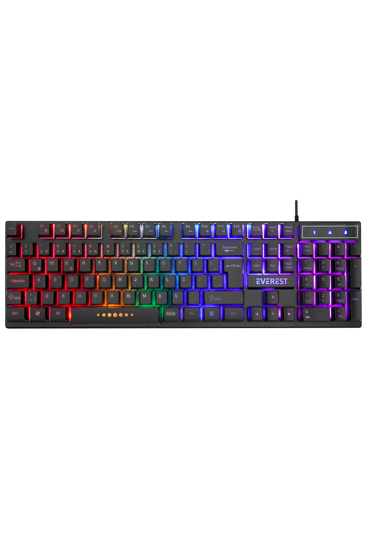 Markasız ucuz ELEKTROBOX KB-24 Rainbow Aydınlatmalı Gaming Klavye