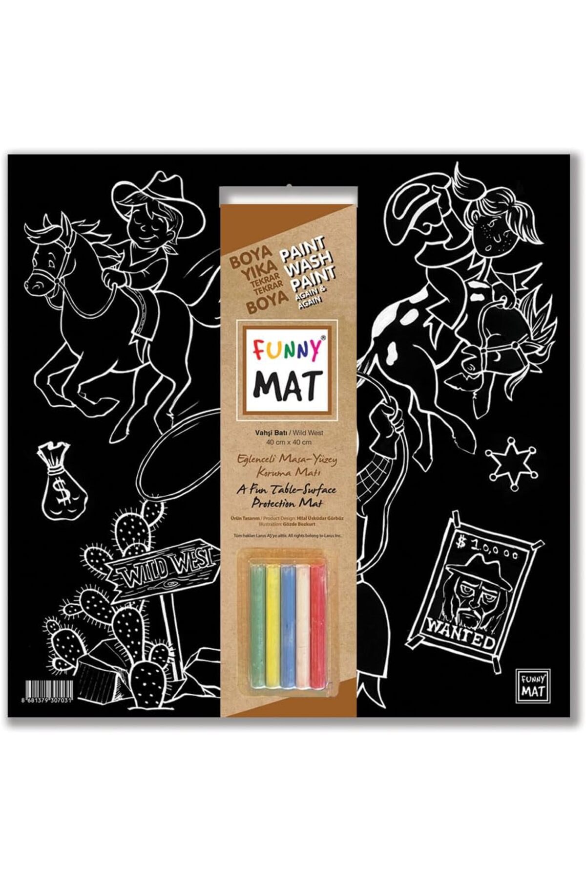 STOREMAX Çocuk Mat (Tebeşirli) Vahşi Batı 1182297