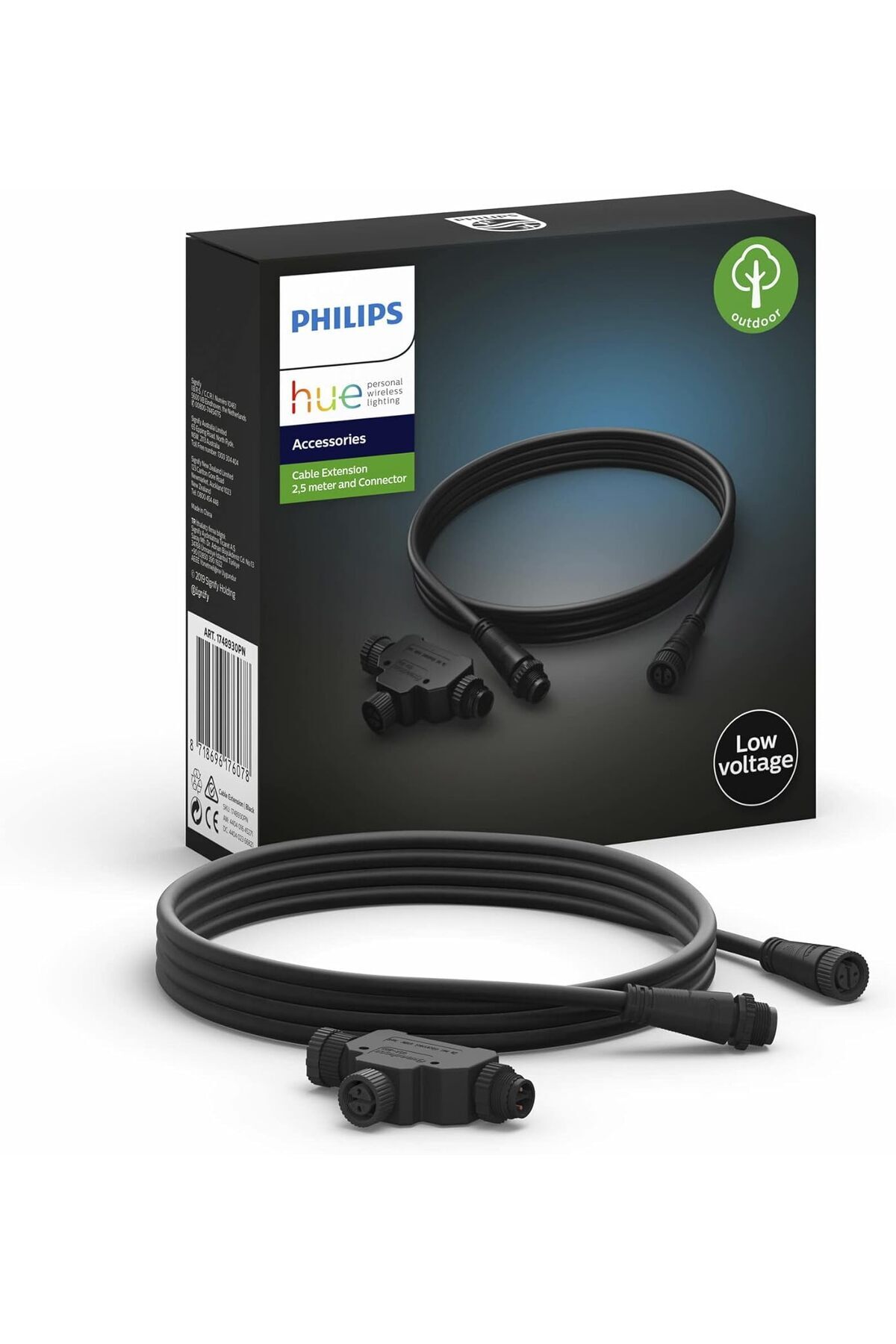 STOREMAX Hue Dış Mekan Low-Voltage Uzatma Kablosu 2,5M + T-part EU 1175735