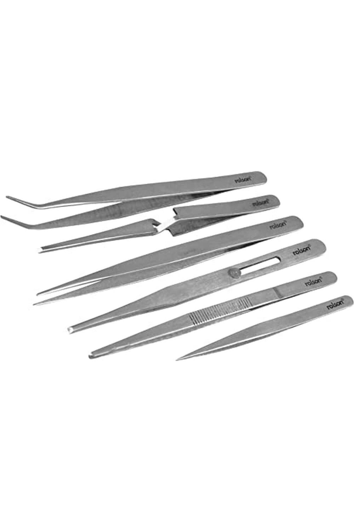 STOREMAX 59104 6 pc Stainless Steel Tweezers 1174223