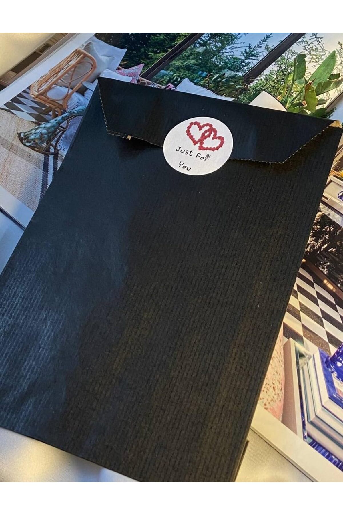 STOREMAX Renkli Hediye Paketi Banded Claret Package 15 * 4 * 21 cm 4lü (Siyah) 1182297