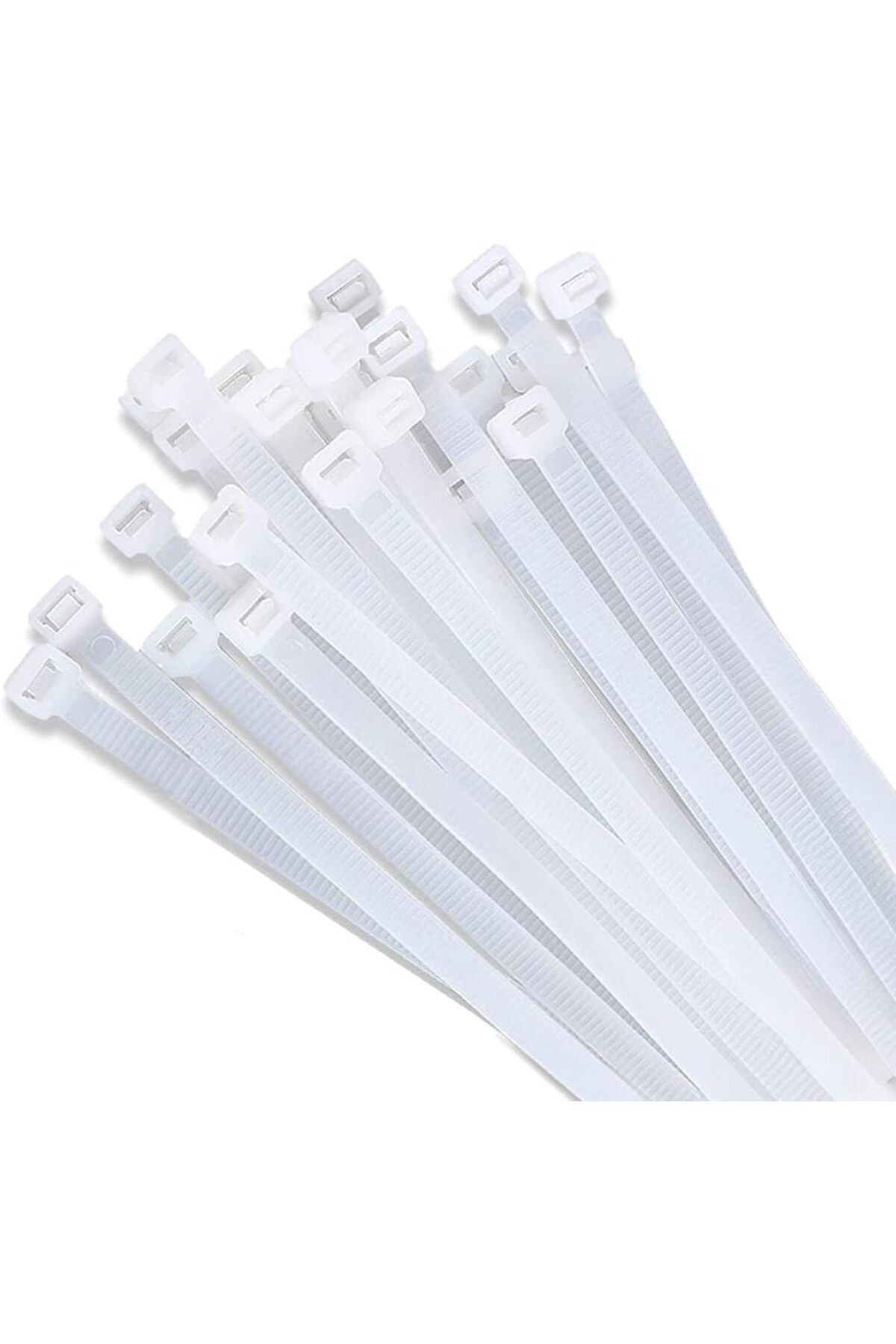 STOREMAX ADET 37 Cm Beyaz Elektrik Kablosu Kablo Bağı Klips Plastik Kelepçe Kelepçe 3.6 Mm (100) 1175735