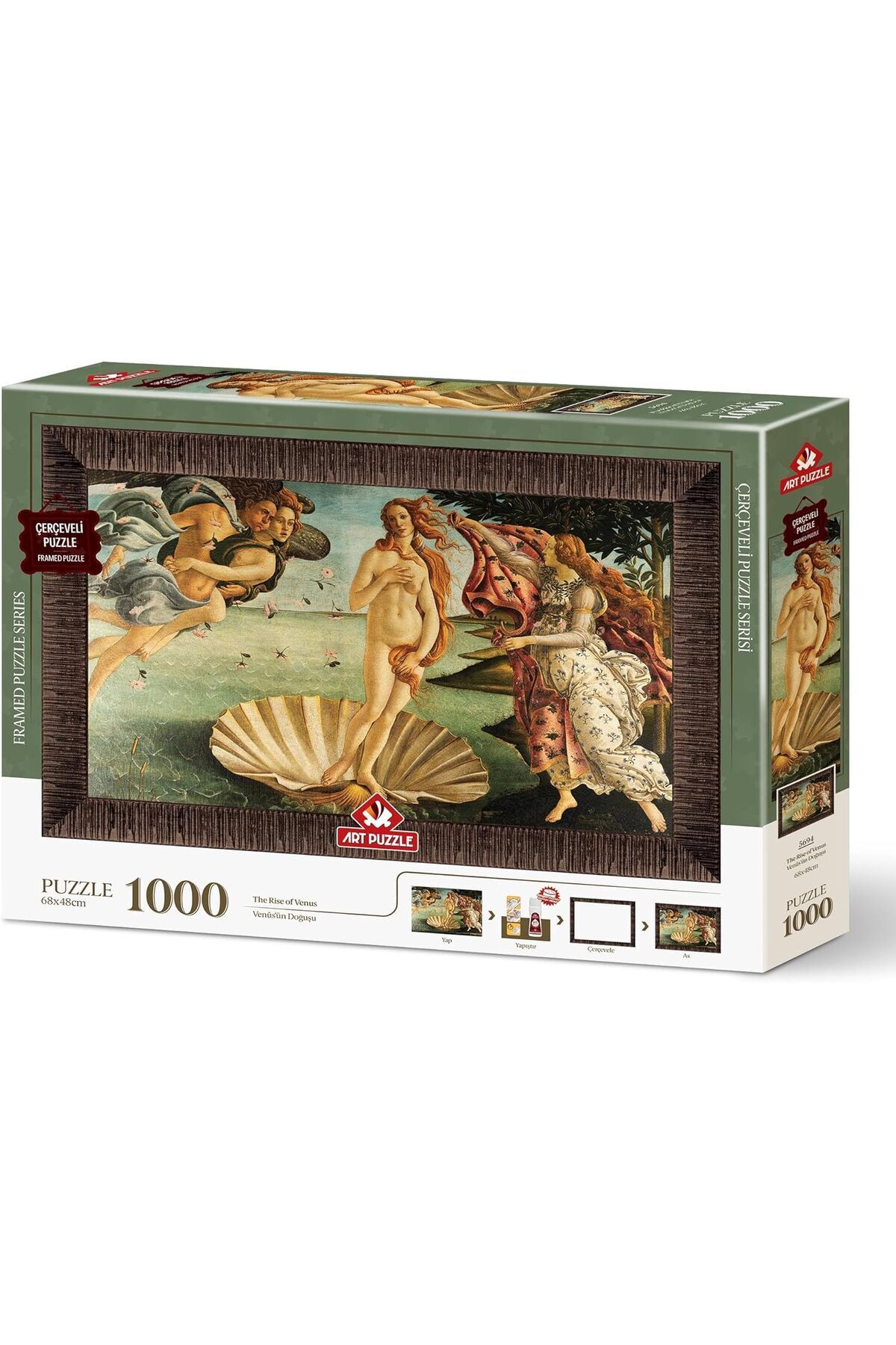 Hsc bilişim Puzzle &Apos;Ün,Sandro Bottıcellı 1000 Parça Çerçeveli Puzzle