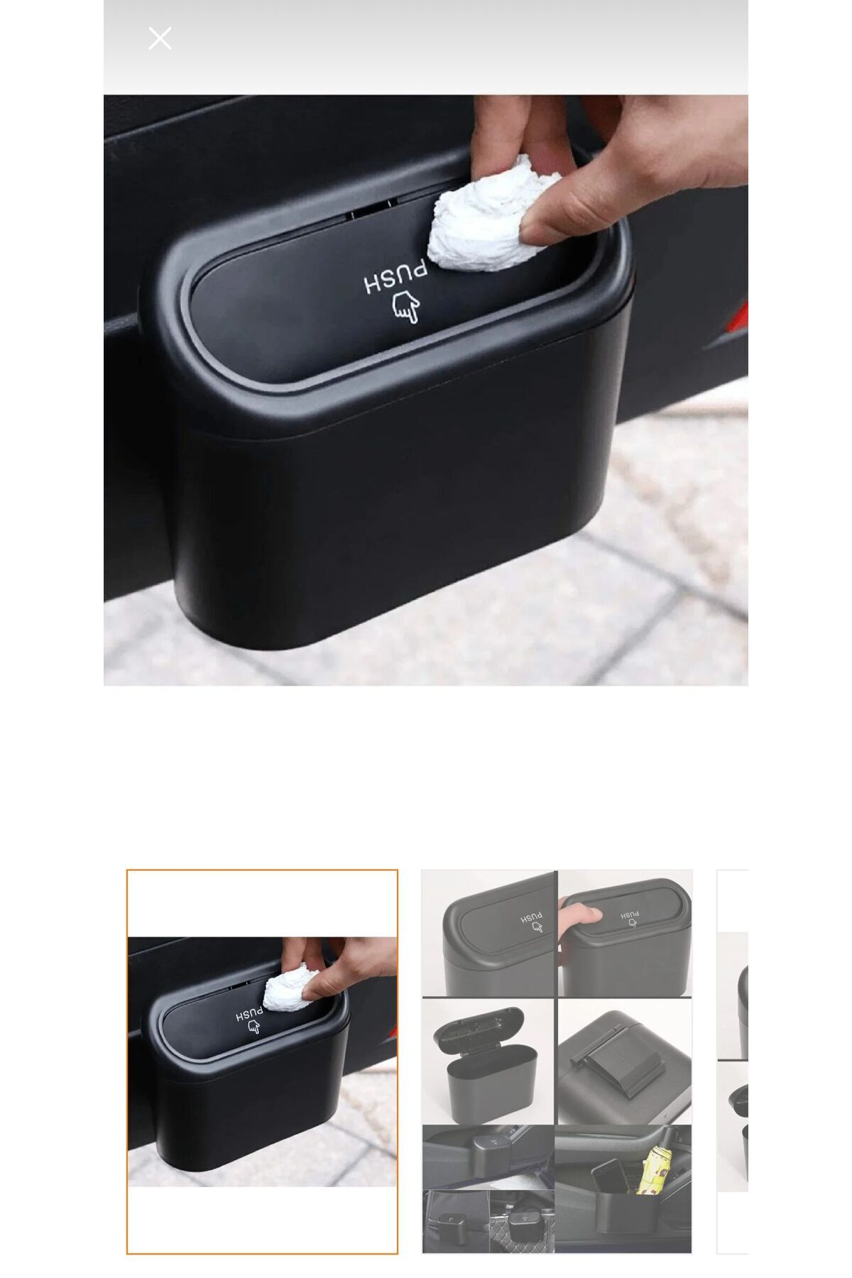 aks OTO ARAÇ İÇİ ÇÖP KOVASI ÇOK FONKSİYONLU