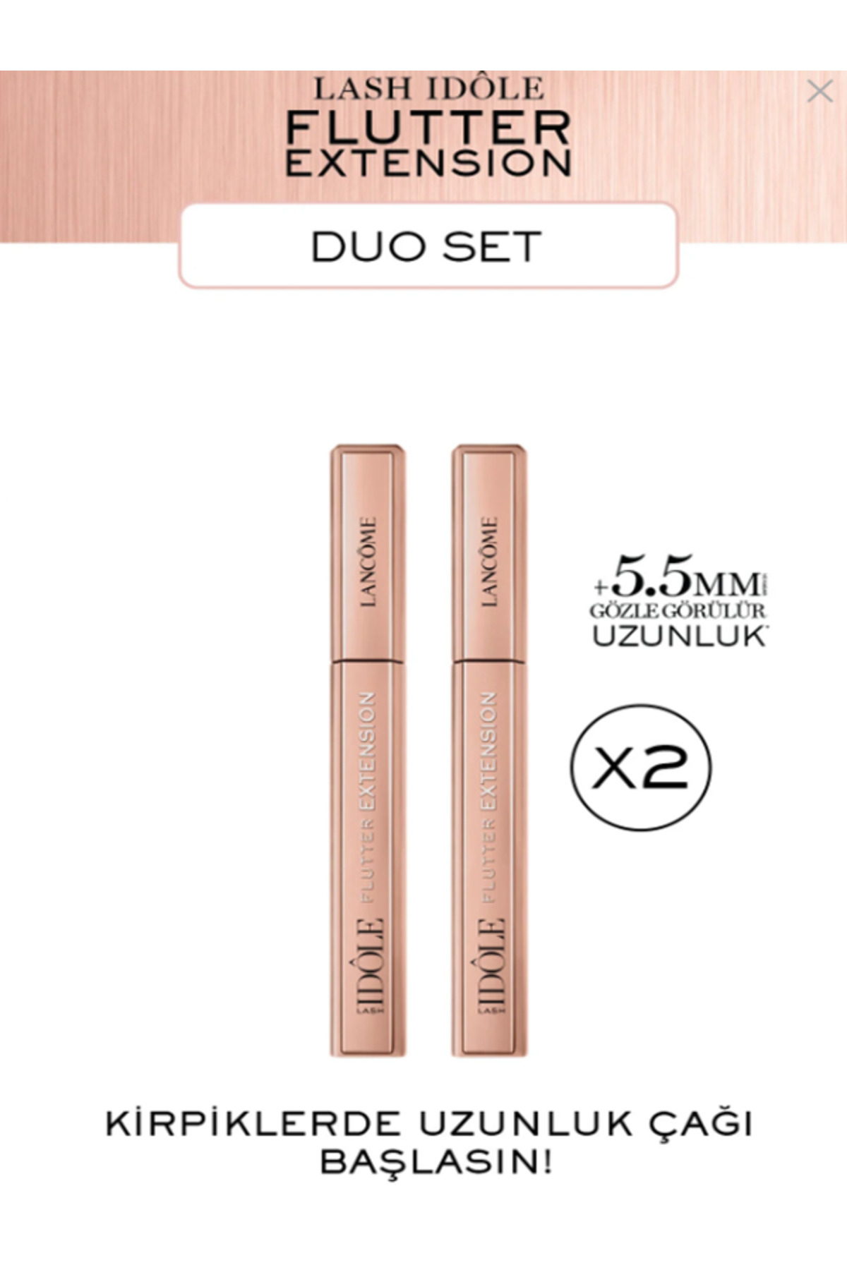 Lancome Lash Idôle Flutter Extension Uzun Görünüm Etkili Maskara