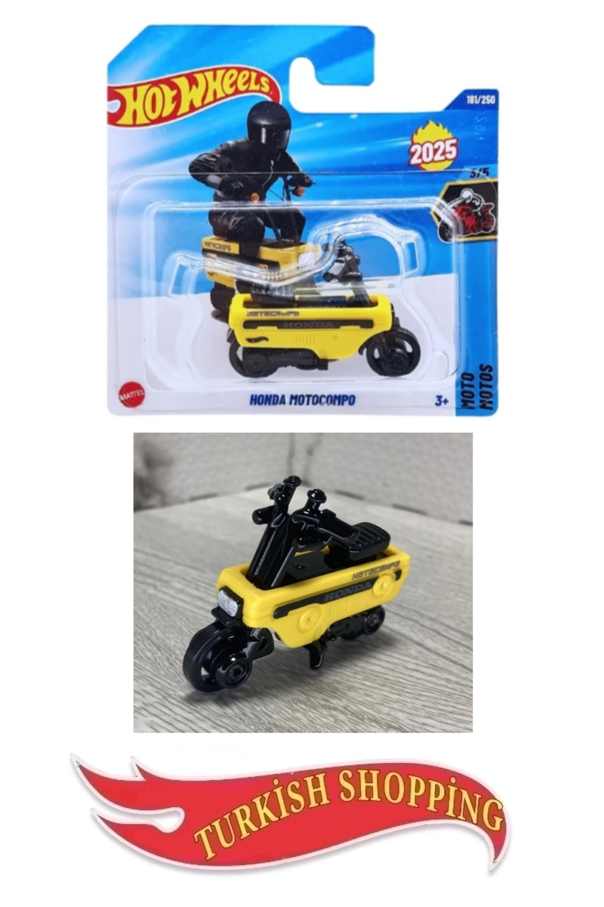HOT WHEELS 1:64 Ölçek 2025 Case Honda Motocompo - Fiyatı, Yorumları