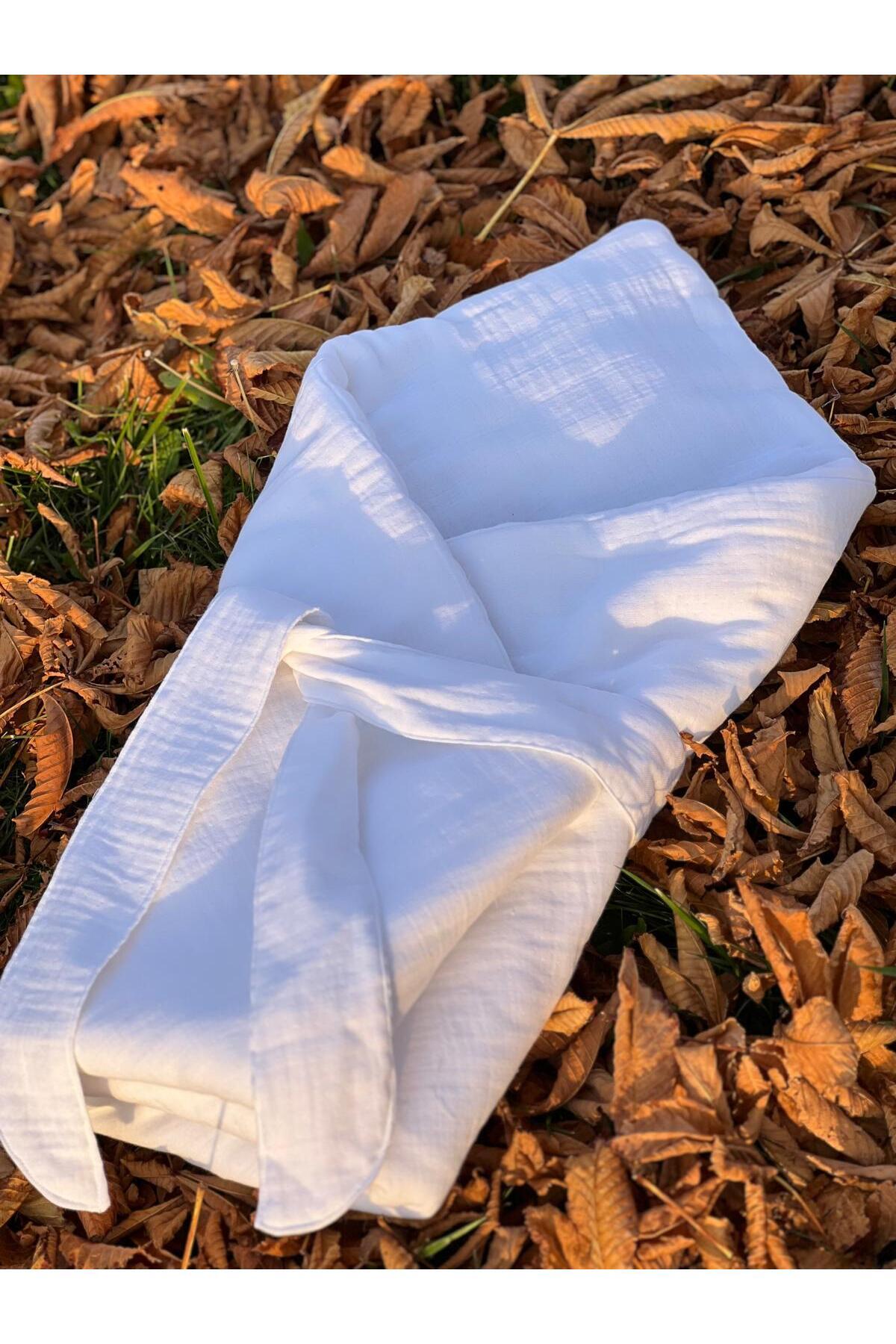 CARTI Dört Kat Müslin Elyaf Bebek Kundağı - Yorganı