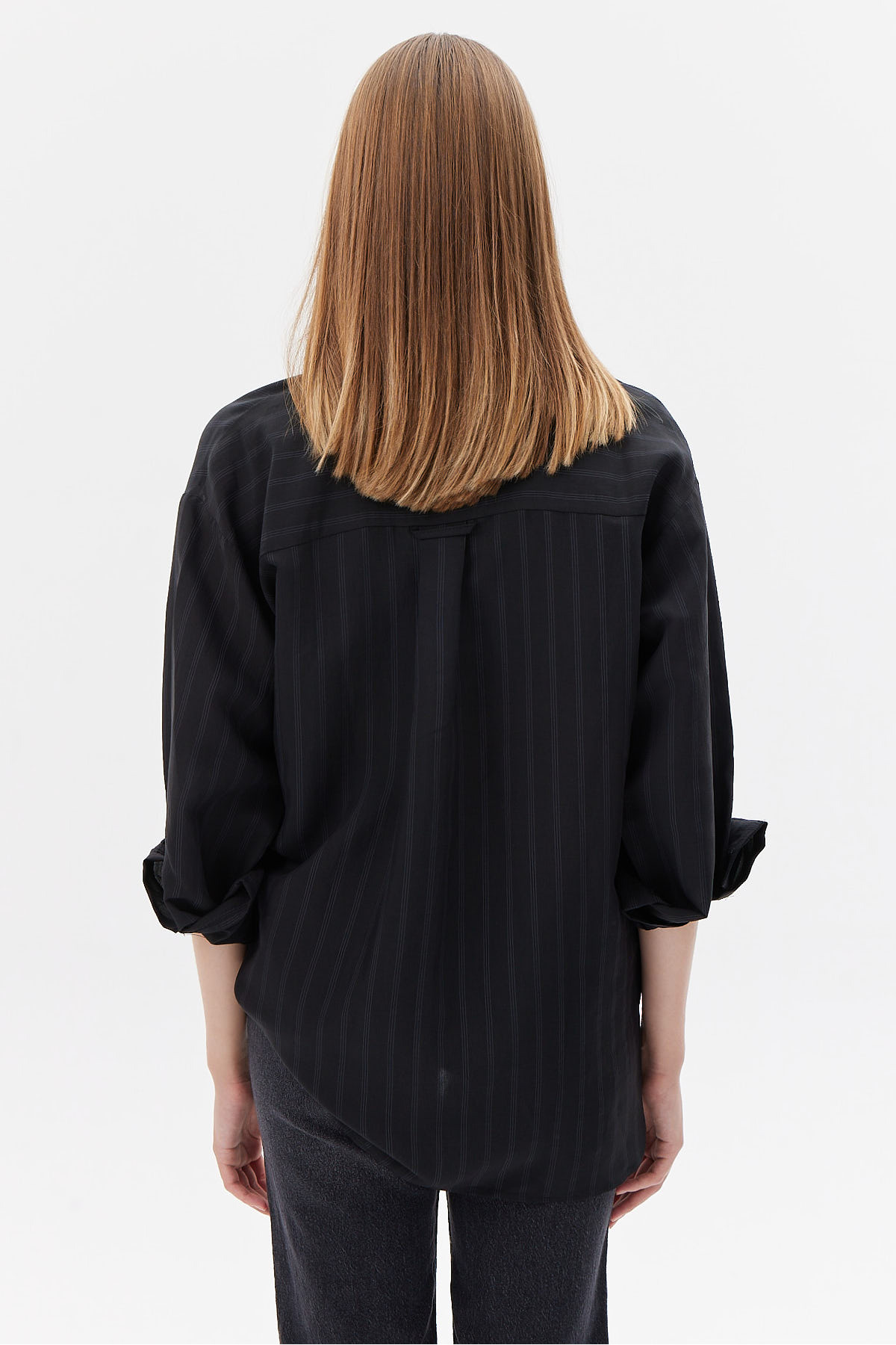 PAULMARK  Kadın Çizgili Gömlek - Görsel 4