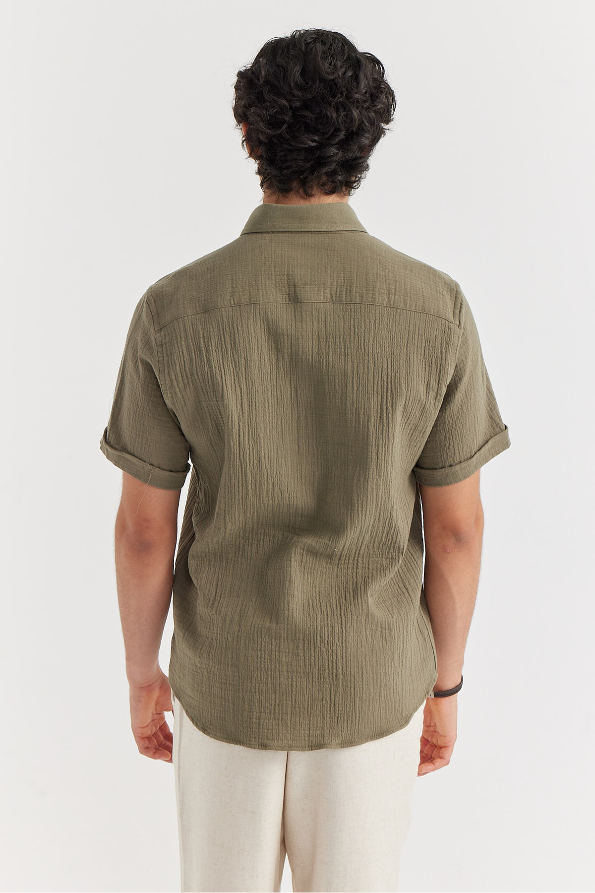 PAULMARK  Erkek Regular Dokulu Gömlek - Görsel 5