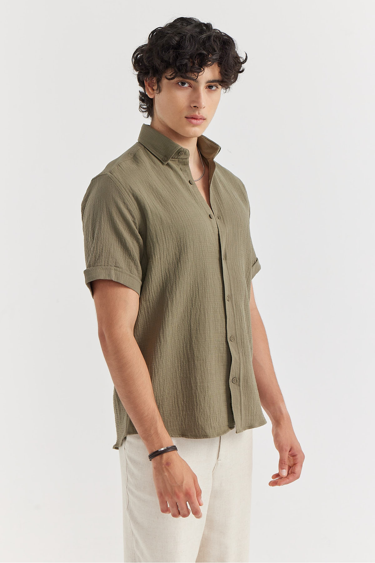 PAULMARK  Erkek Regular Dokulu Gömlek - Görsel 4