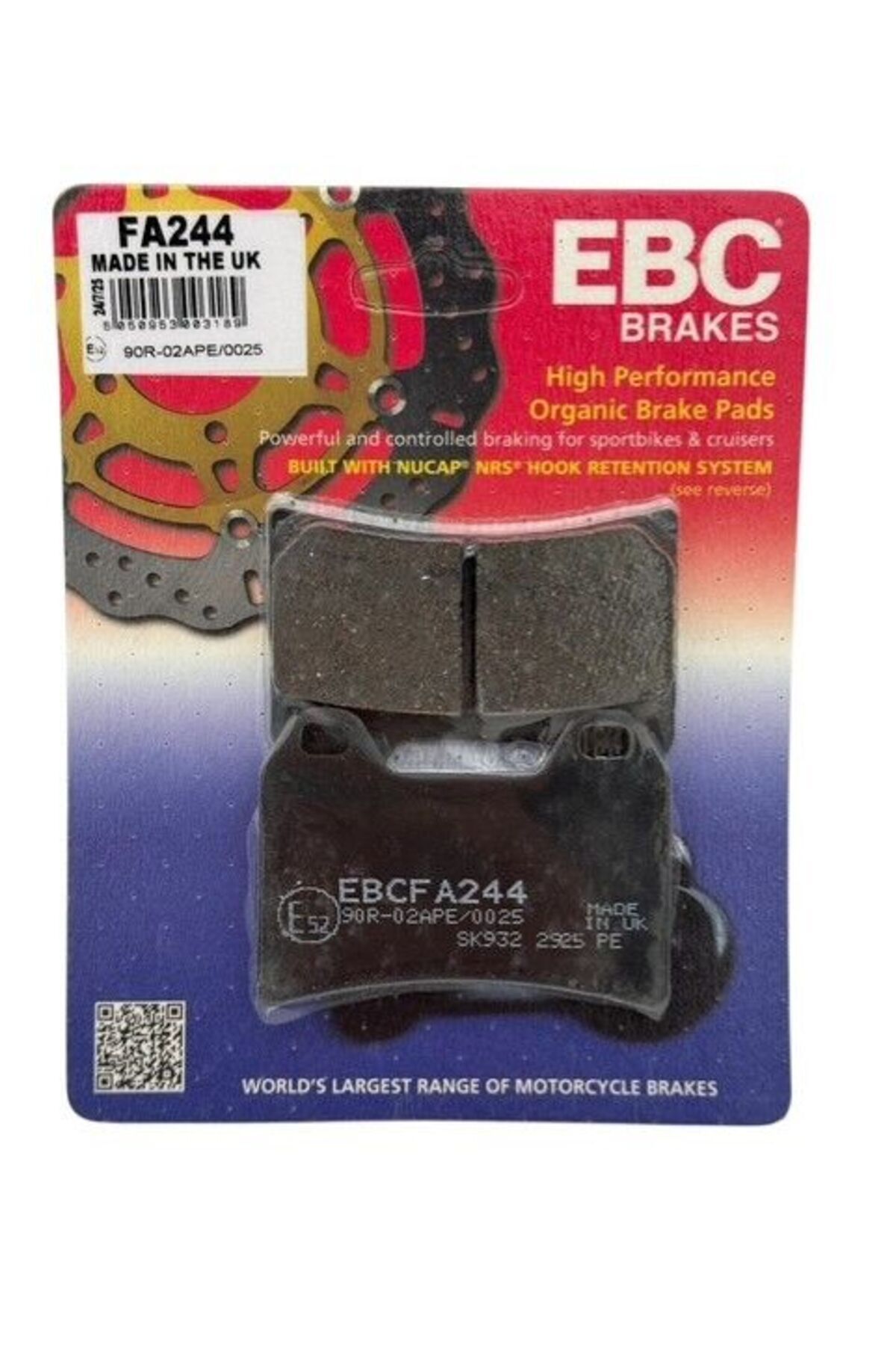 EBC KTM 1290 Super Adventure Organik Ön Fren Balatası