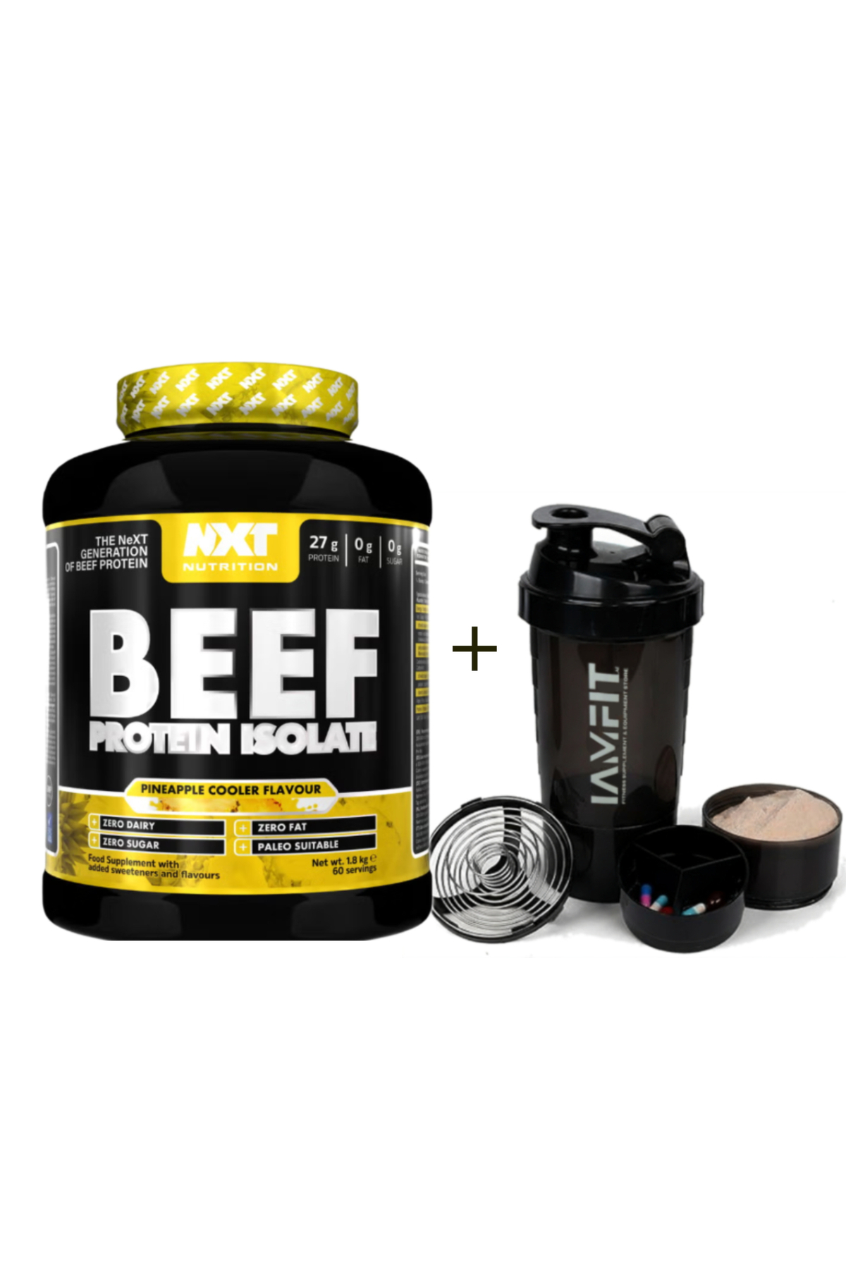 NXT Nutrition NXT Beef Protein Isolate Powder, Pineapple flavor, 60 Servings ...