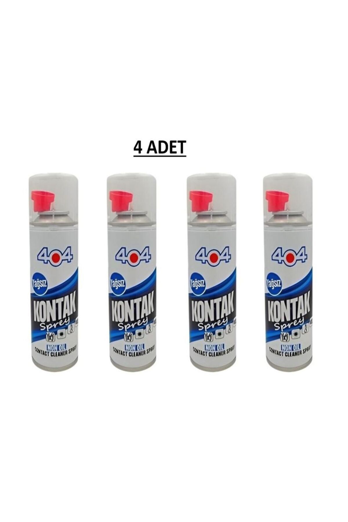404 KONTAK SPREY YAĞSIZ 200 ML 4 ADET