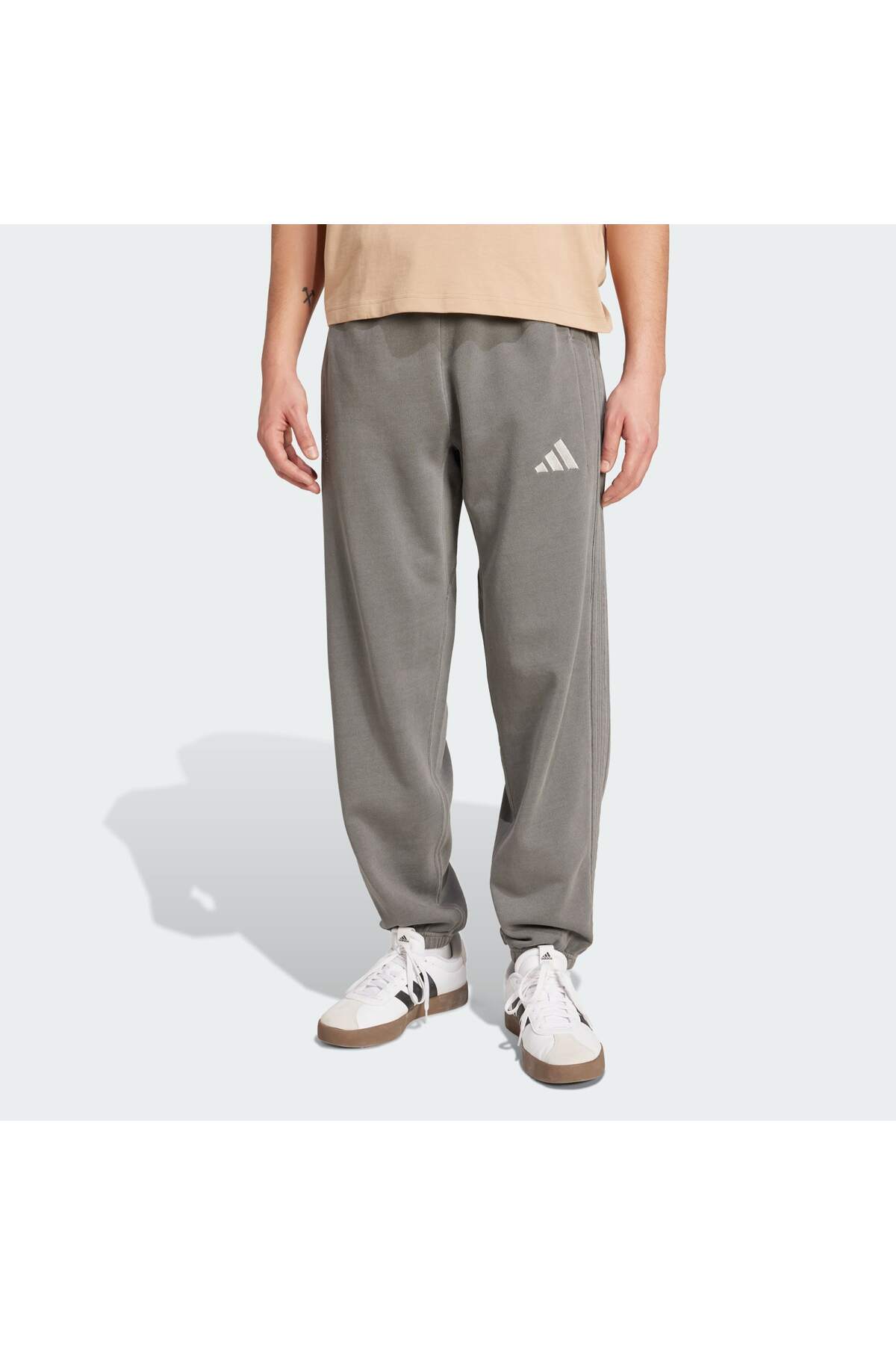 آدیداس شلوار ورزشی گشاد و شسته شده فرانسوی مدل تری سایز ALL SZN